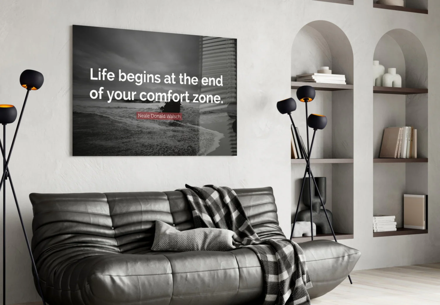 Where the Life Begins?  Glass Wall Art - Image 5