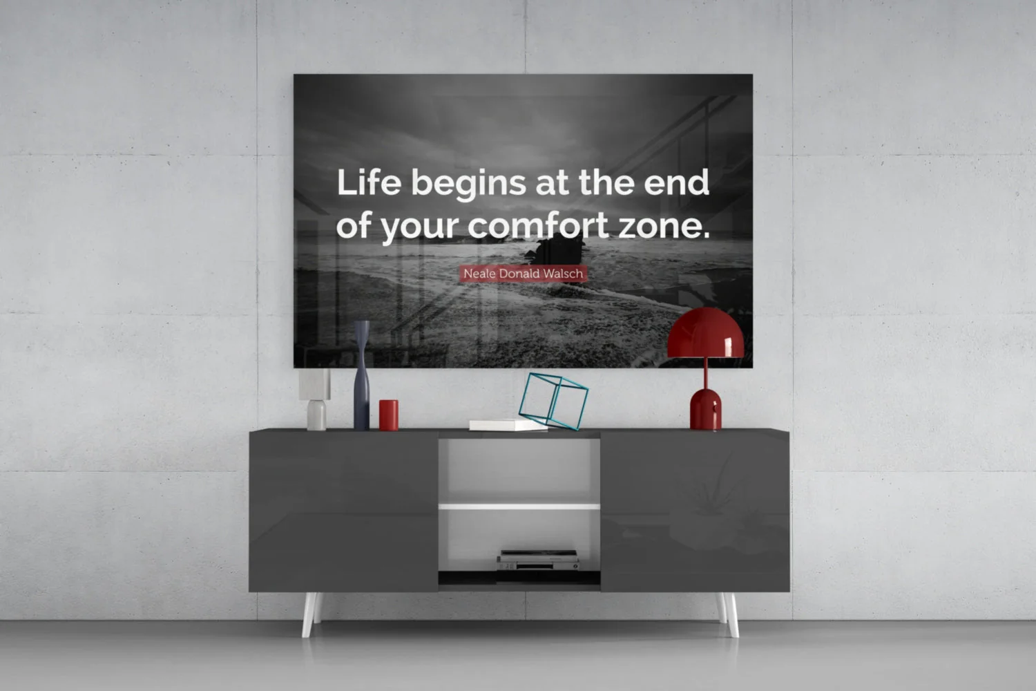 Where the Life Begins?  Glass Wall Art - Image 9