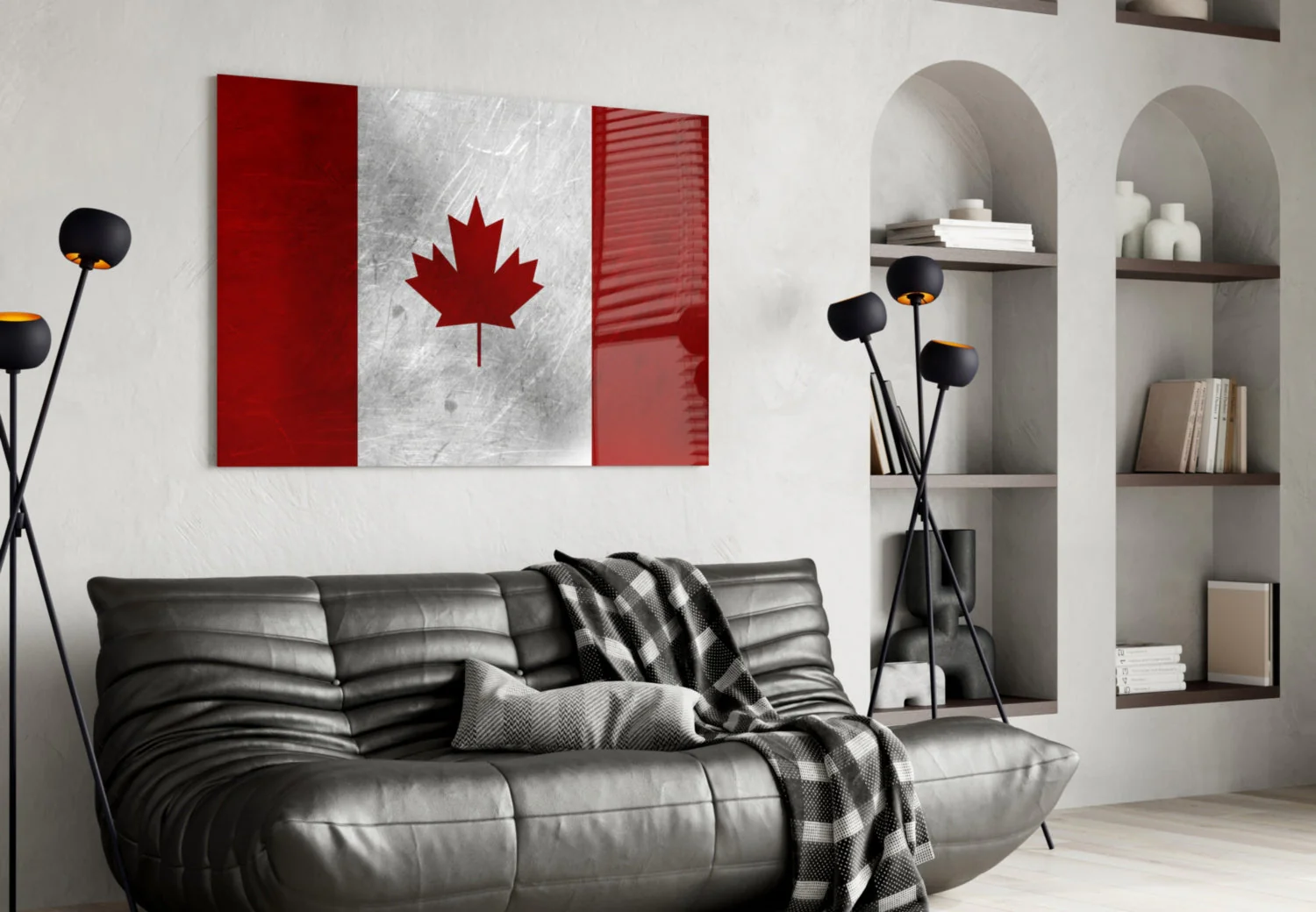 Flag of Canada Flag Glass Wall Art - Image 5
