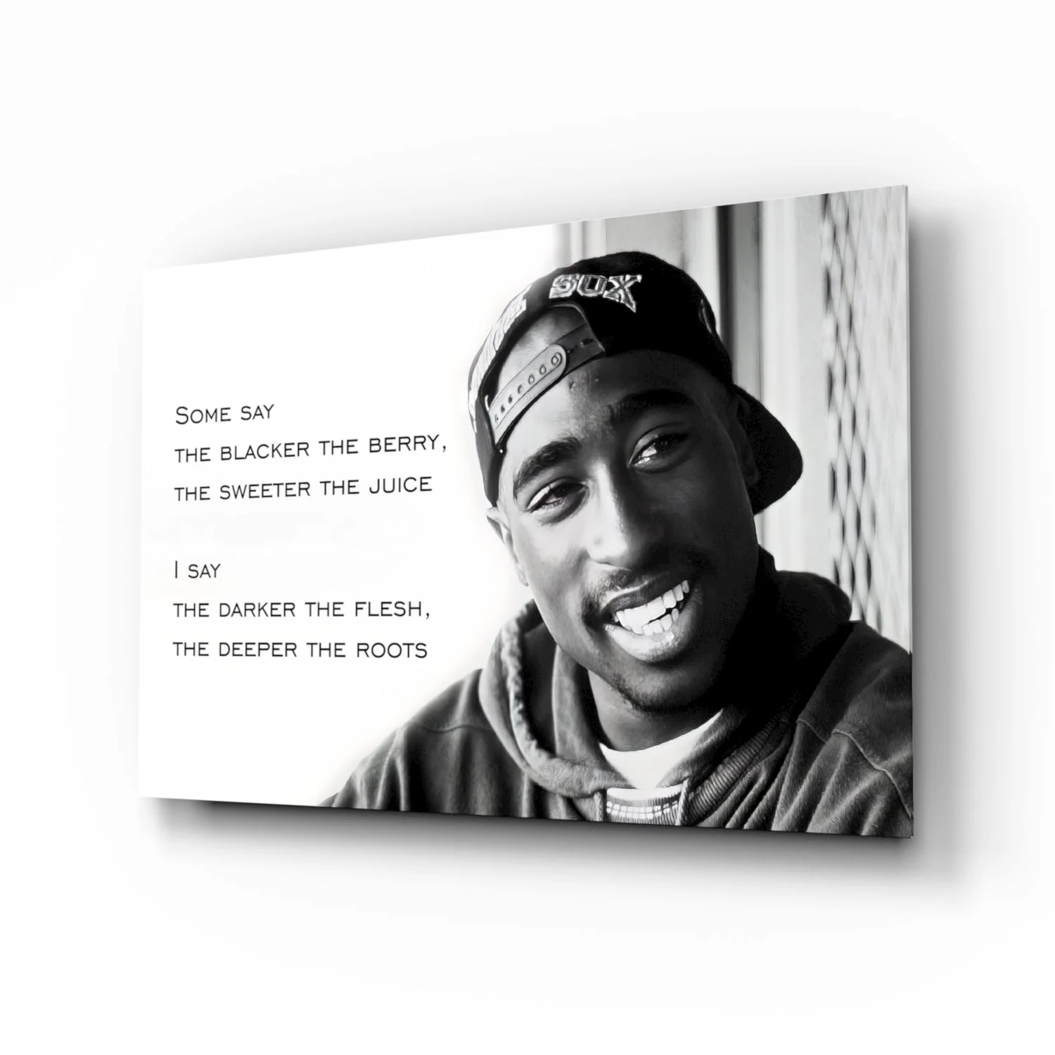 Tupac Shakur Glass Wall Art - Image 2