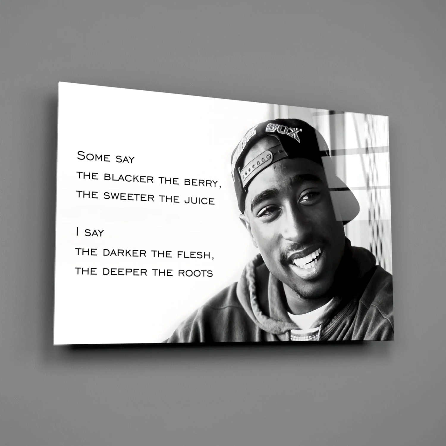 Tupac Shakur Glass Wall Art - Image 3