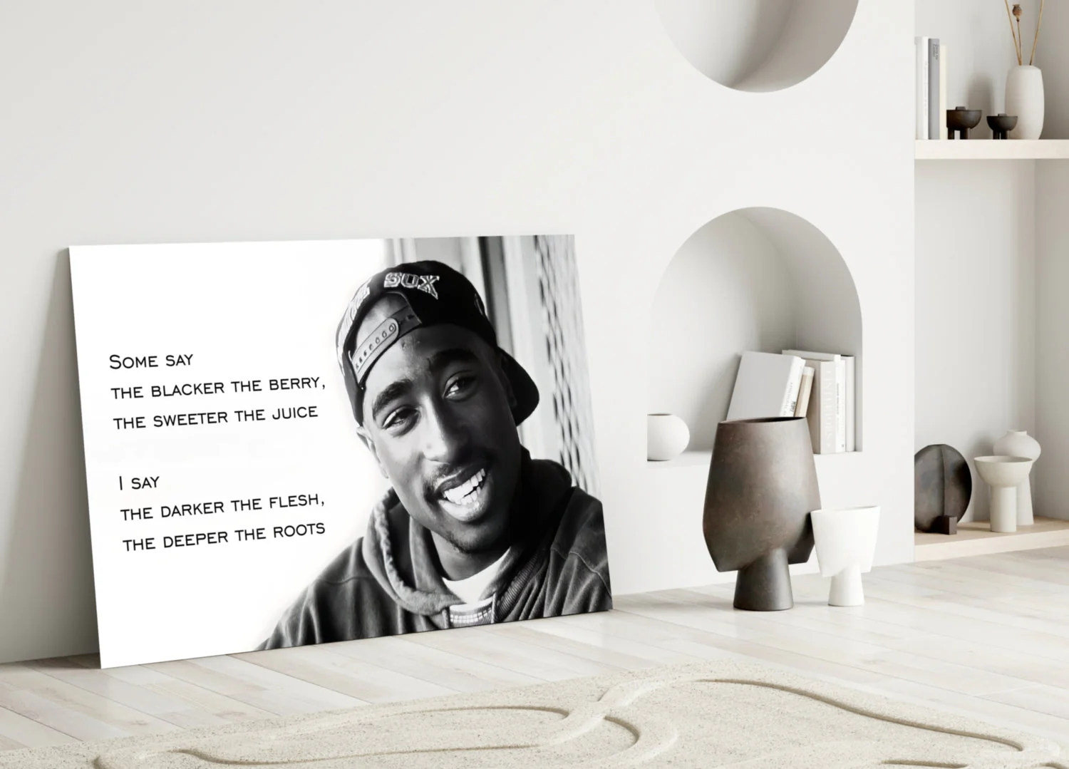 Tupac Shakur Glass Wall Art - Image 4