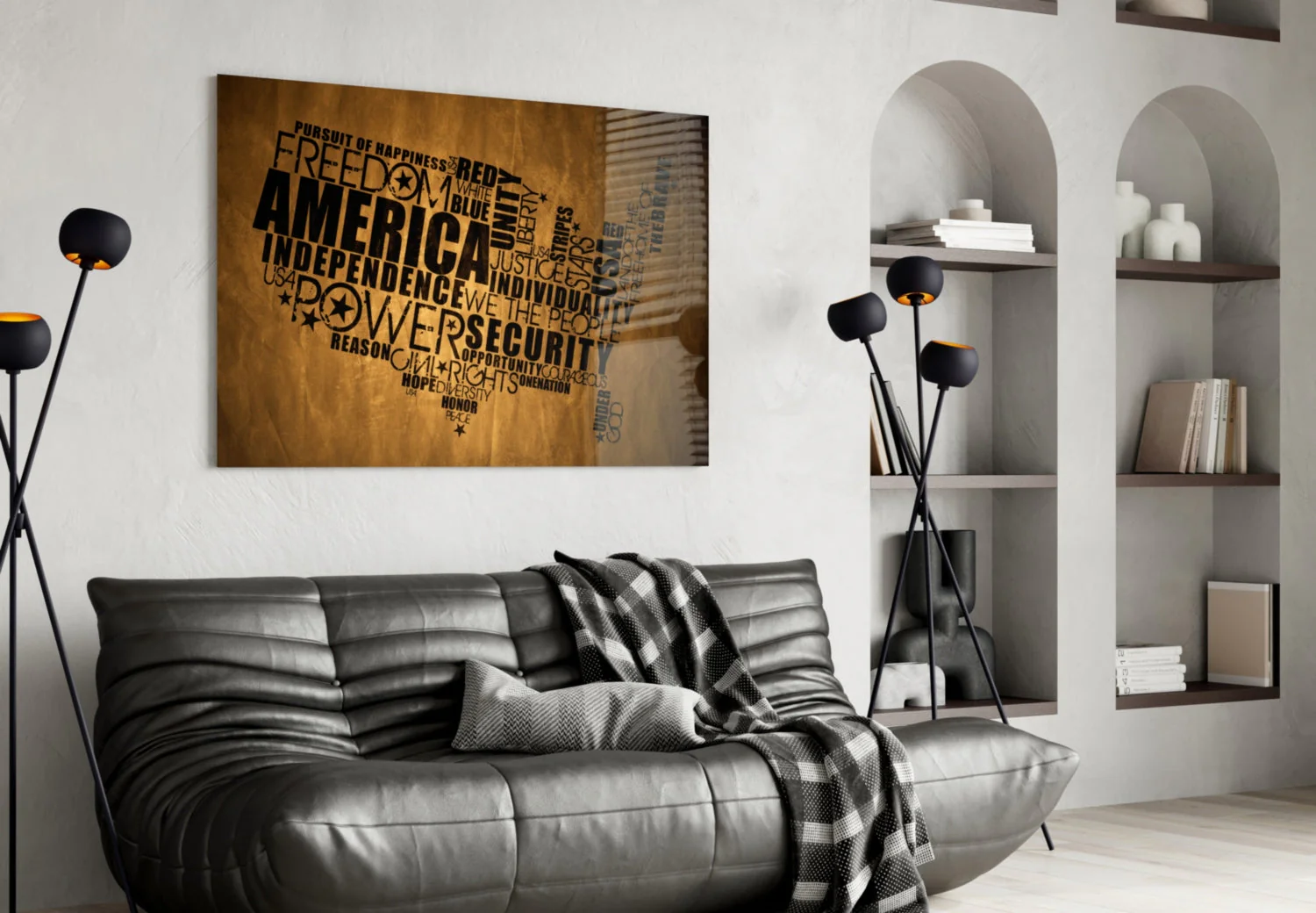 USA Map Glass Wall Art - Image 5