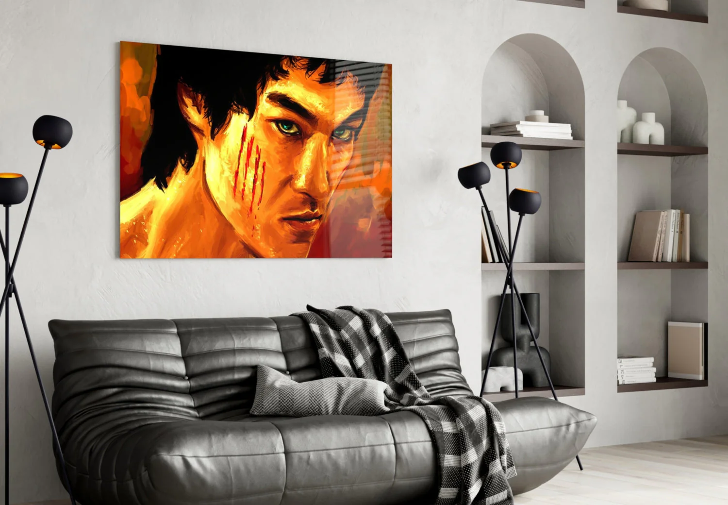 Bruce Lee Glass Wall Art - Image 5
