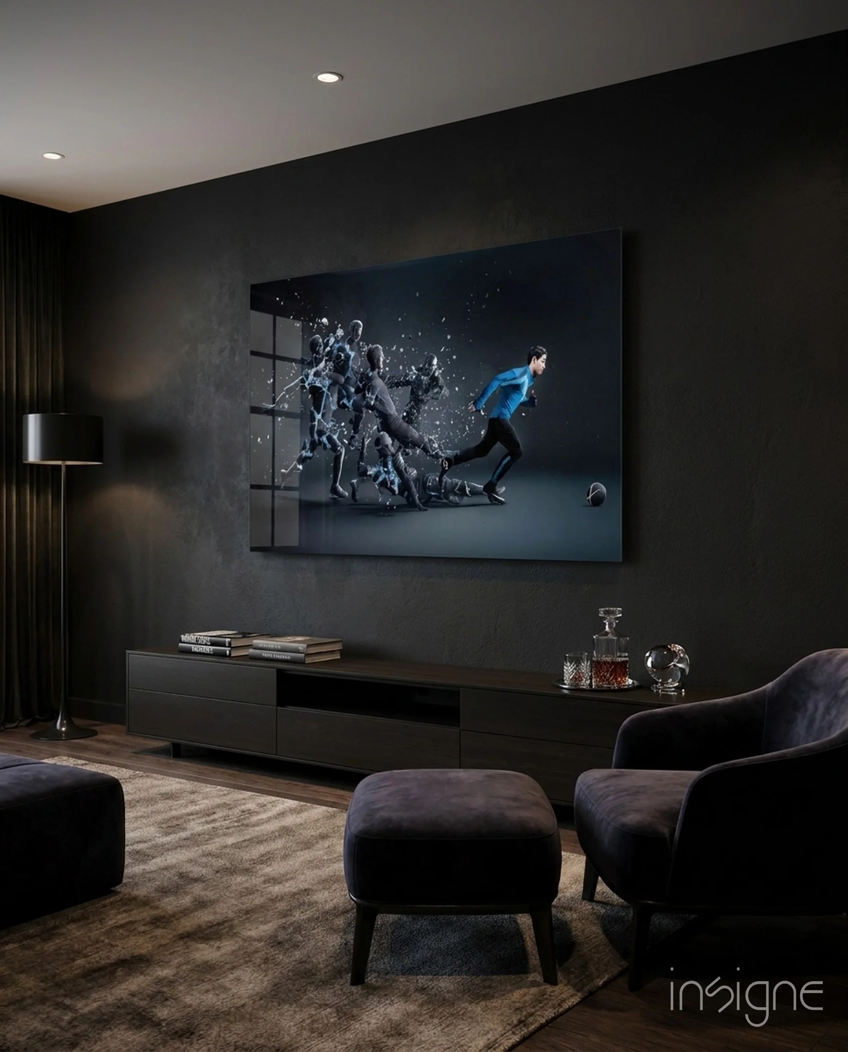Christiano Ronaldo Glass Wall Art