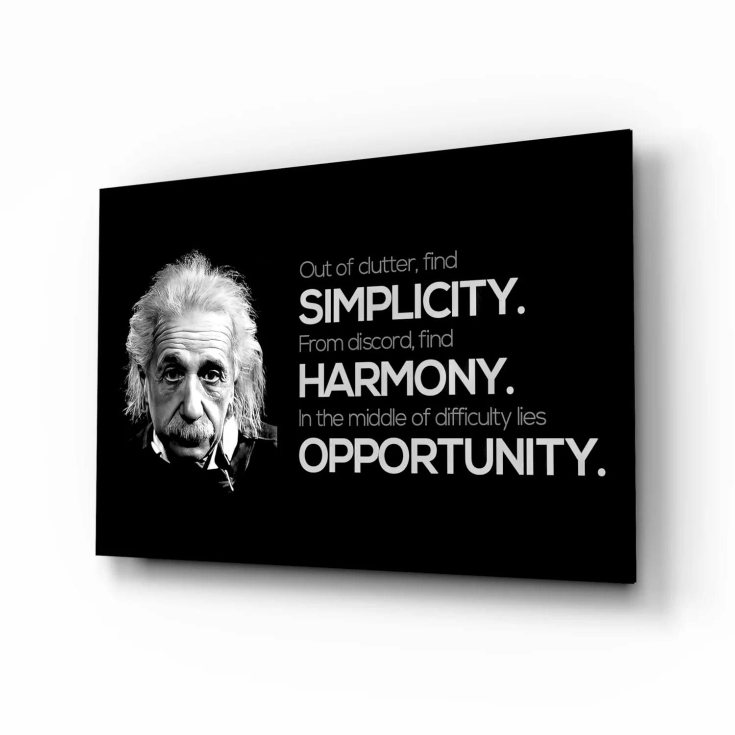 Einstein Glass Wall Art - Image 2