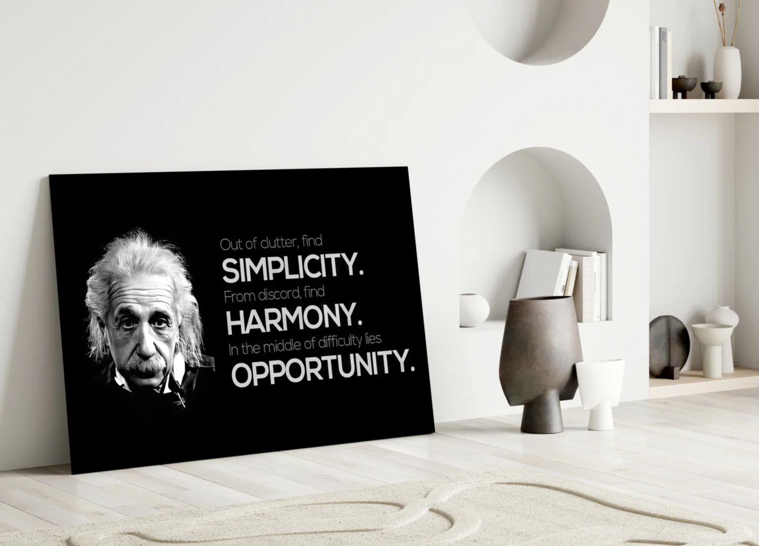 Einstein Glass Wall Art - Image 4
