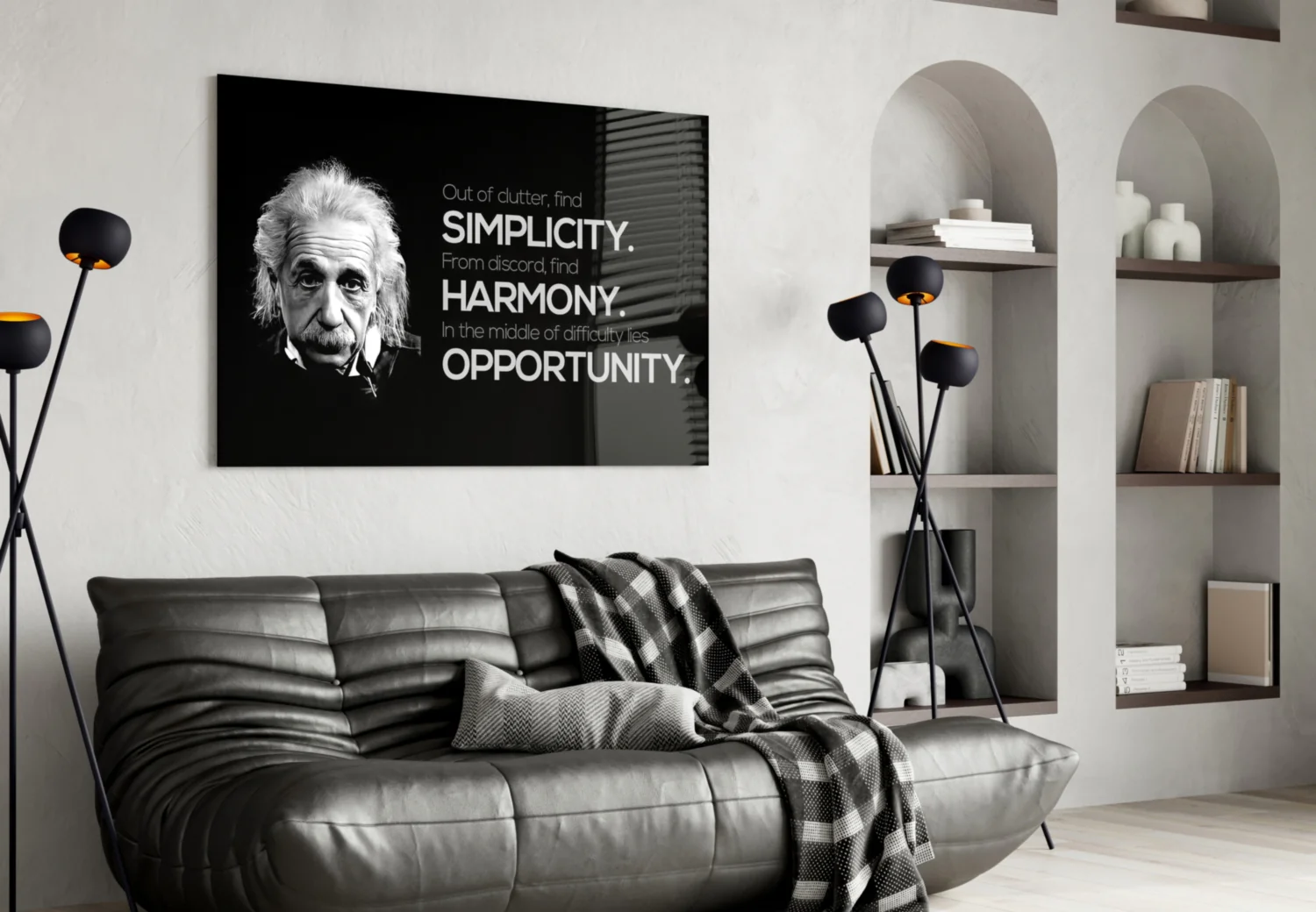 Einstein Glass Wall Art - Image 5