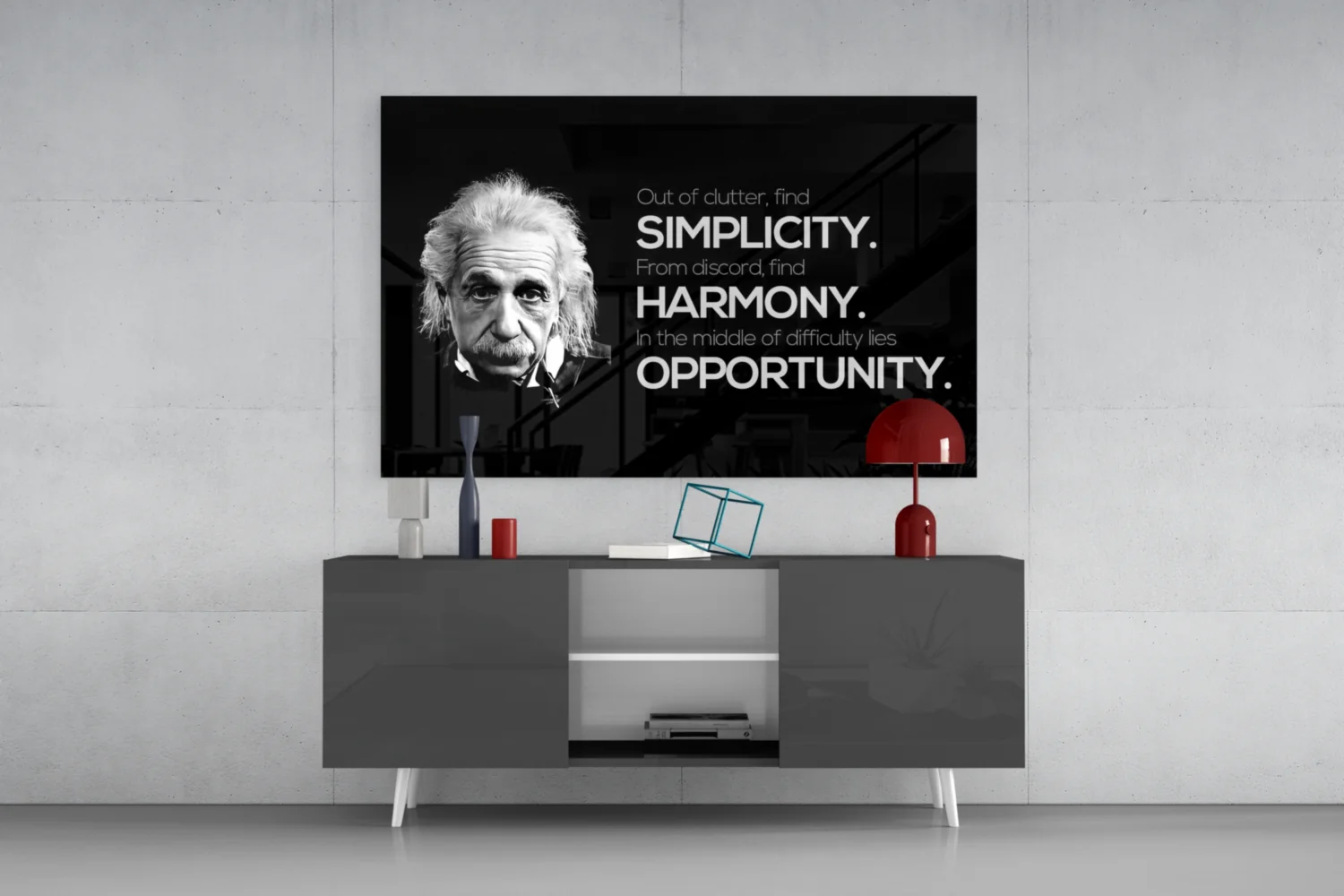 Einstein Glass Wall Art - Image 9