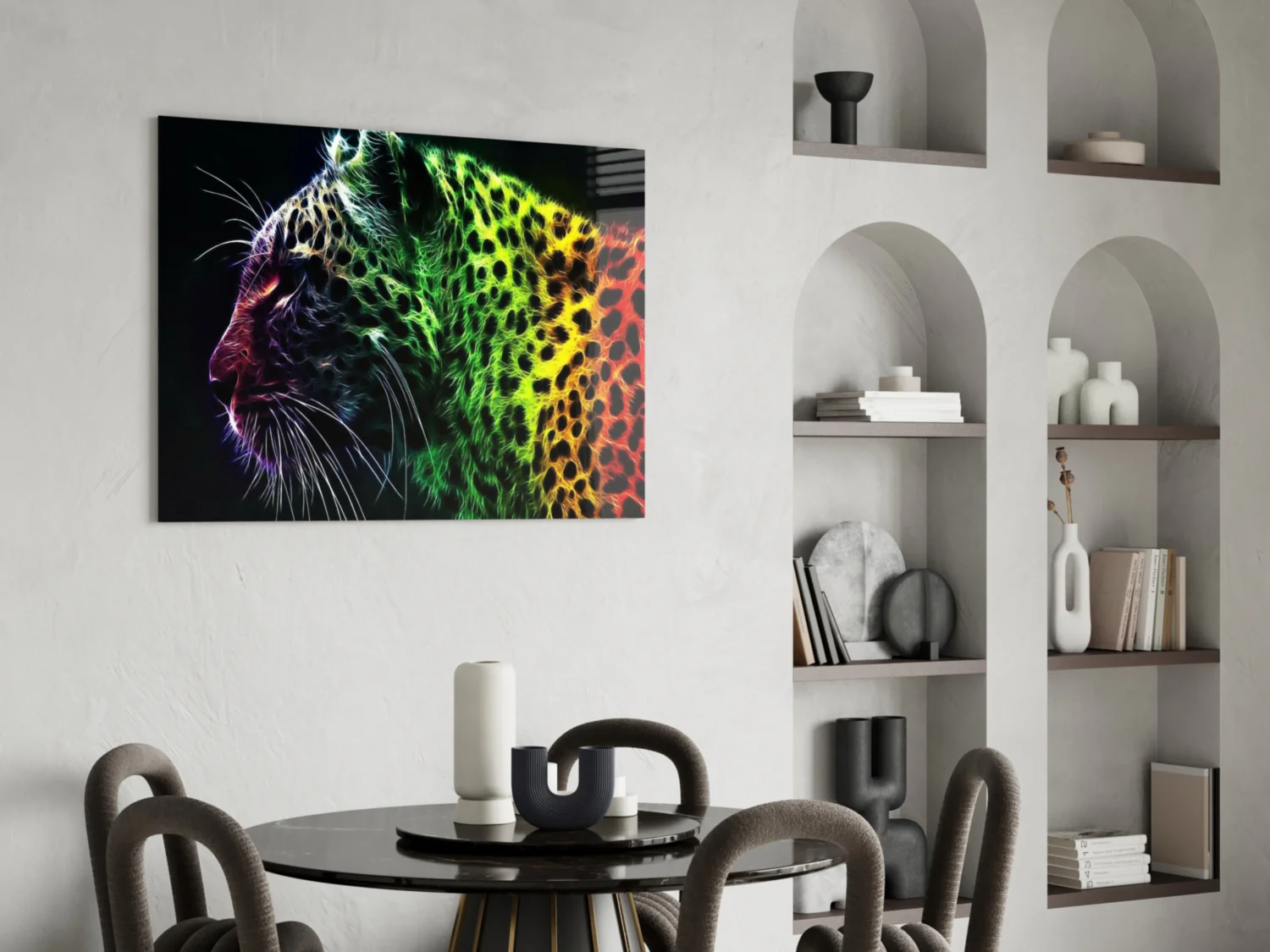 Leopard Glass Wall Art - Image 6