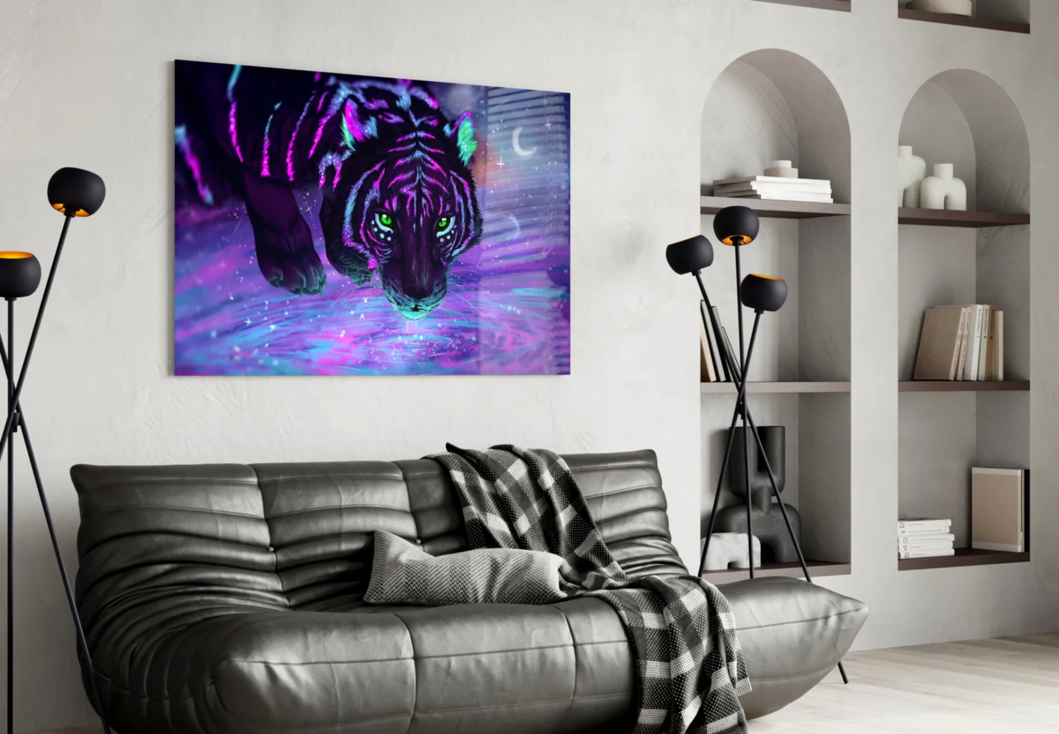 Tiger Glass Wall Art - Image 5