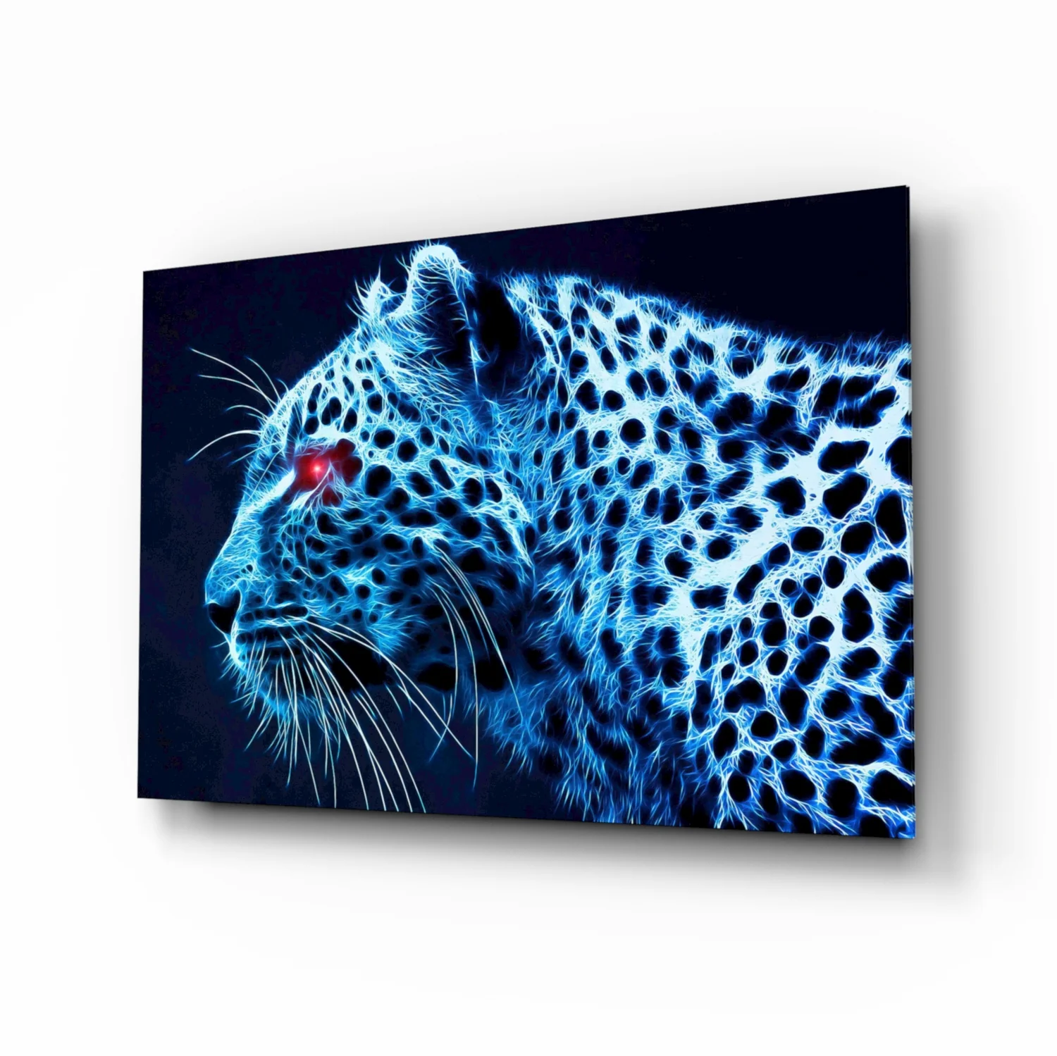 Leopard Glass Wall Art - Image 2