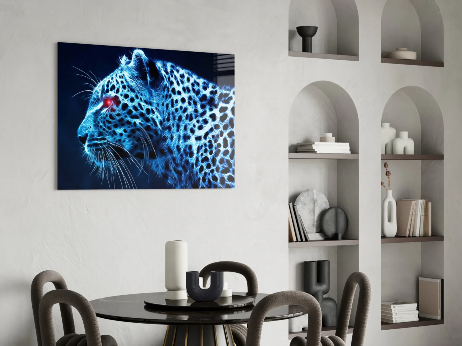 Leopard Glass Wall Art - Image 6