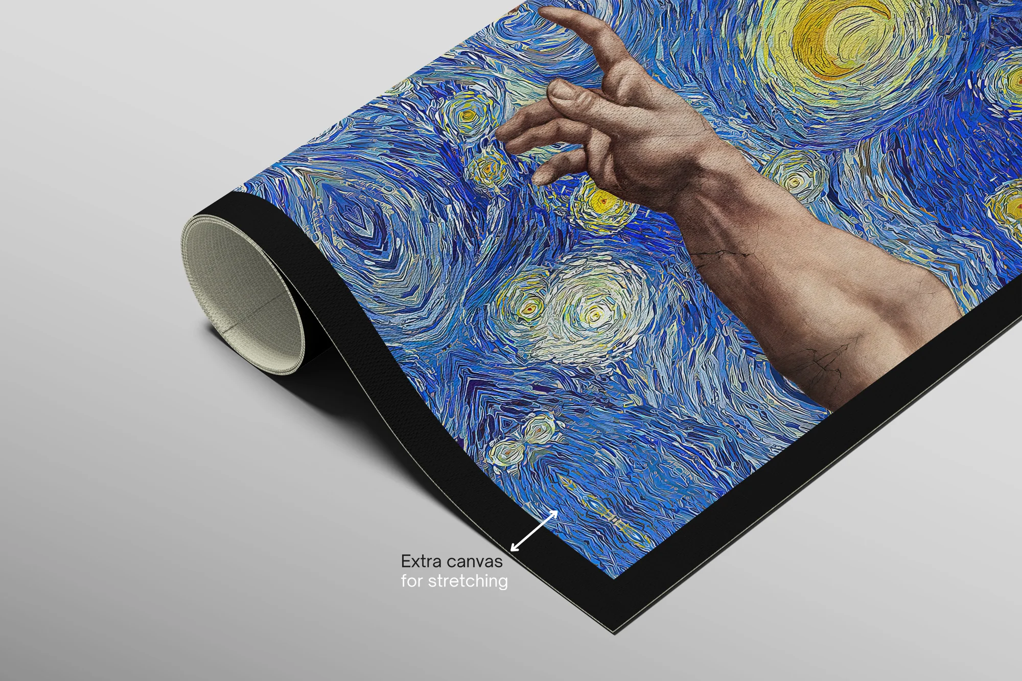 Celestial Touch of Creation — 3D Haptic Embossed High-Gloss Luxury Wall Art - Image 11