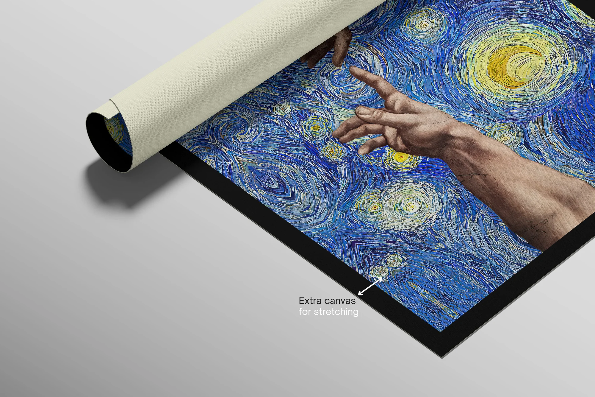 Celestial Touch of Creation — 3D Haptic Embossed High-Gloss Luxury Wall Art - Image 12