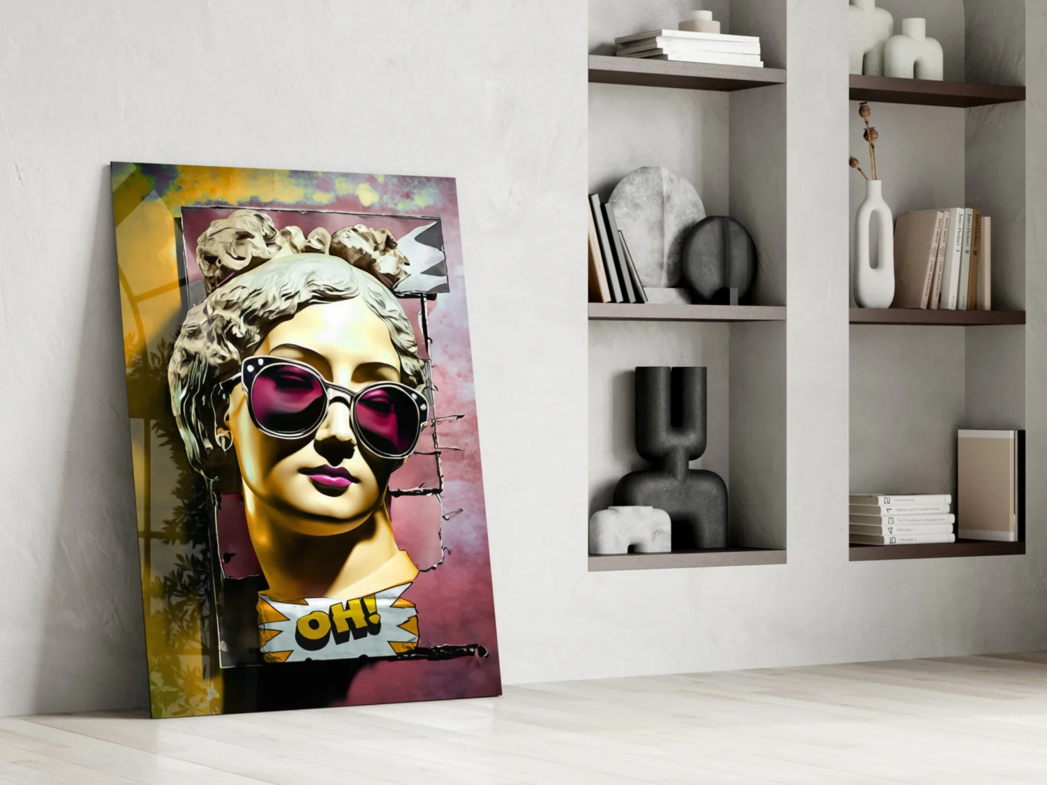 Contemporary Statue Glass Wall Art Bundle - Image 10