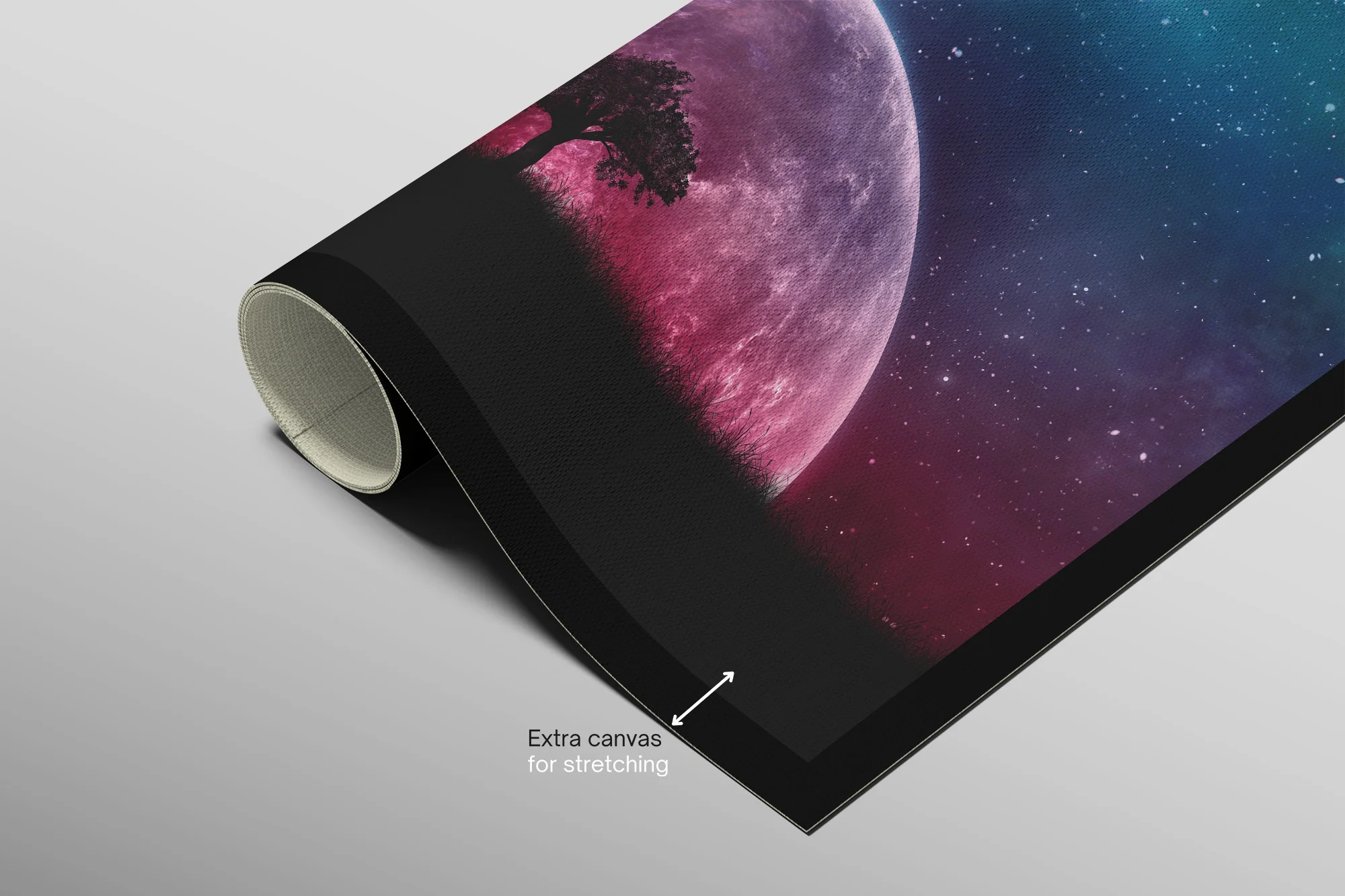Cosmic Lunar Solitude — 3D Haptic Embossed High-Gloss Luxury Wall Art - Image 10