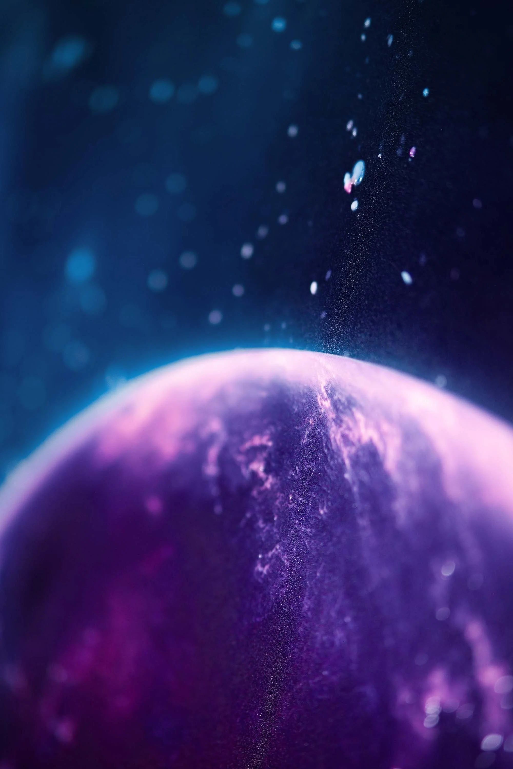 Cosmic Lunar Solitude — 3D Haptic Embossed High-Gloss Luxury Wall Art - Image 2