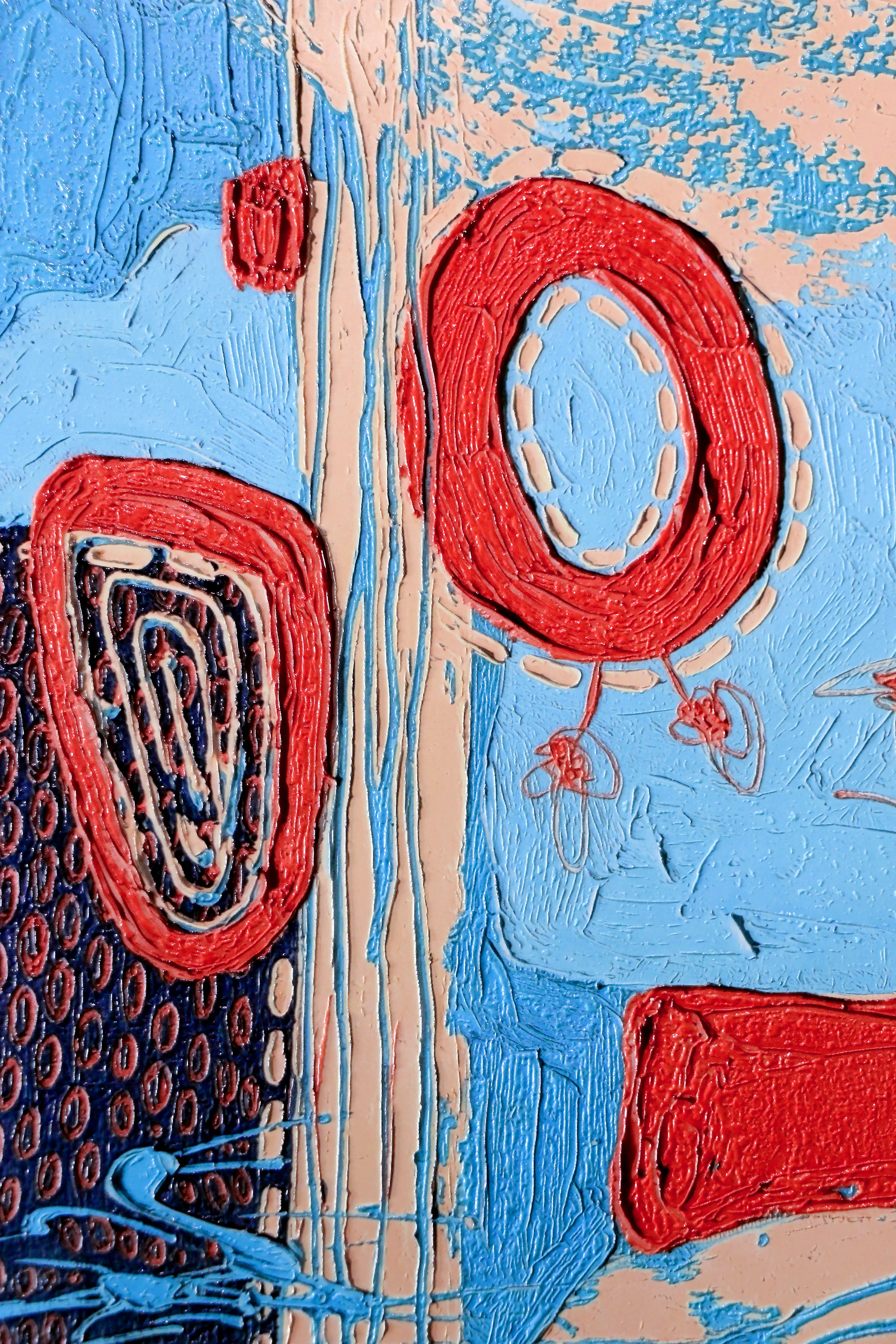 Cosmic Tide Doodles — 3D Haptic Embossed High-Gloss Luxury Wall Art - Image 4