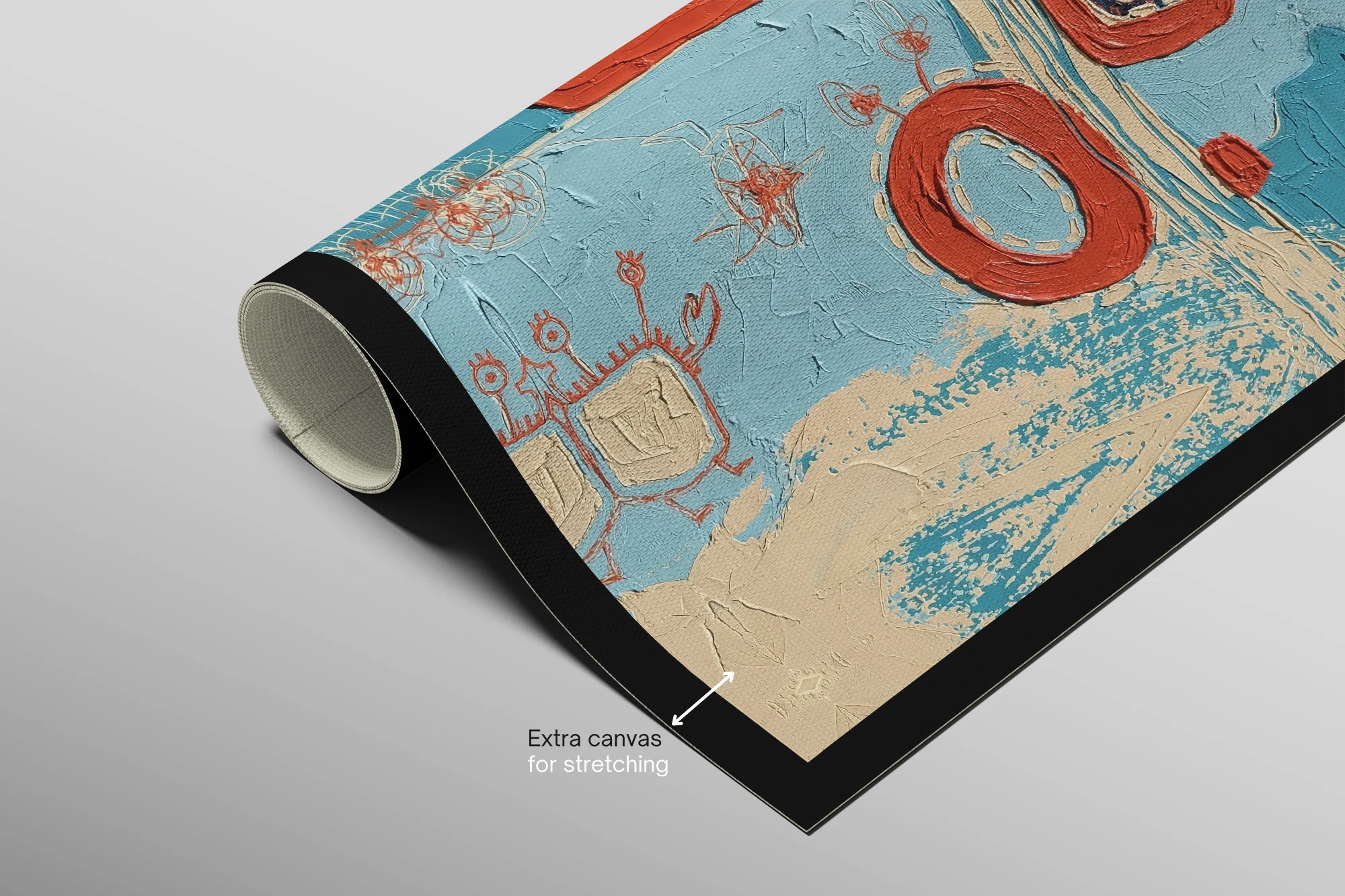 Cosmic Tide Doodles — 3D Haptic Embossed High-Gloss Luxury Wall Art - Image 6