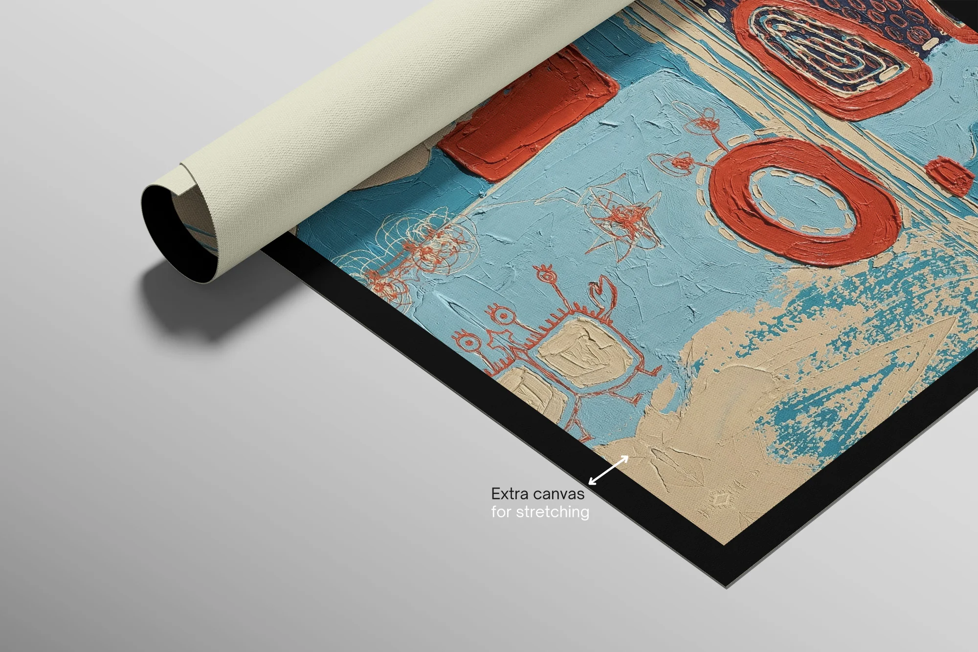 Cosmic Tide Doodles — 3D Haptic Embossed High-Gloss Luxury Wall Art - Image 7