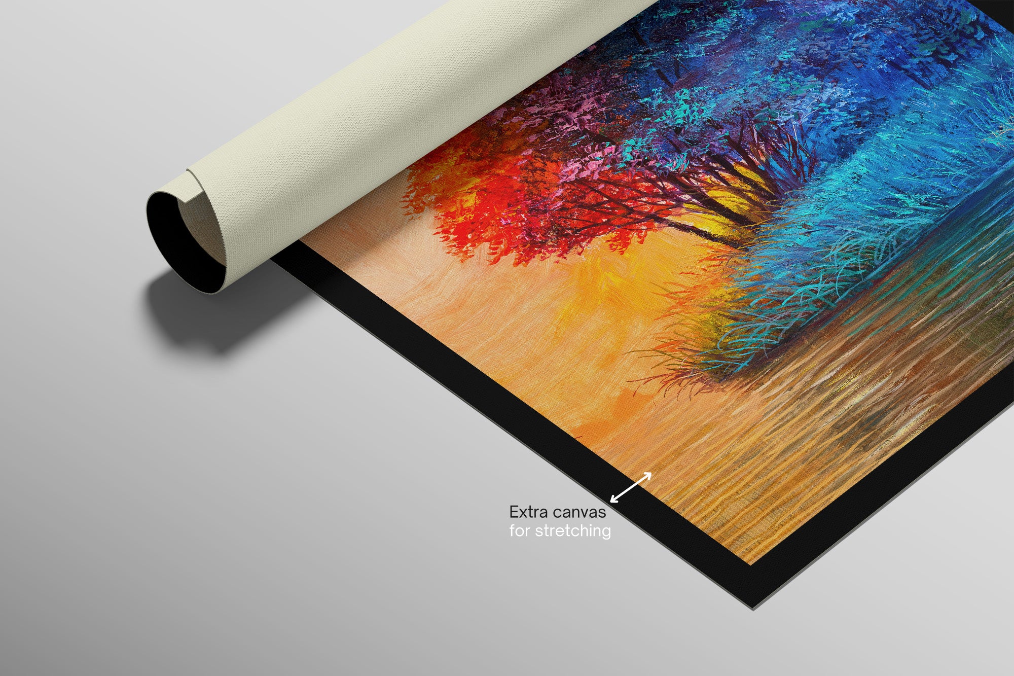 Crimson Frost Solitude — 3D Haptic Embossed High-Gloss Luxury Wall Art - Image 8