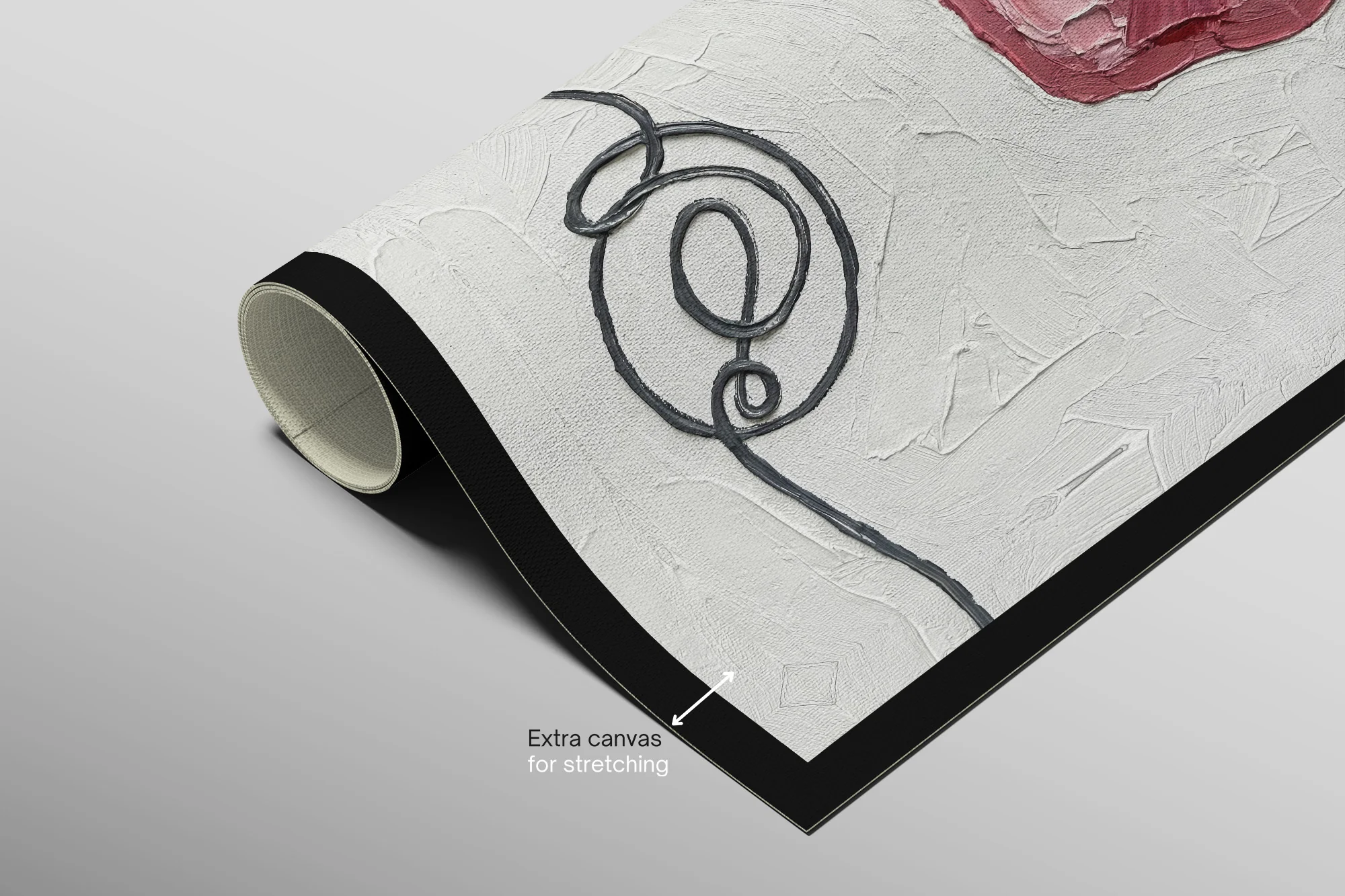 Crimson & Ochre Lyric — 3D Haptic Embossed High-Gloss Luxury Wall Art - Image 11