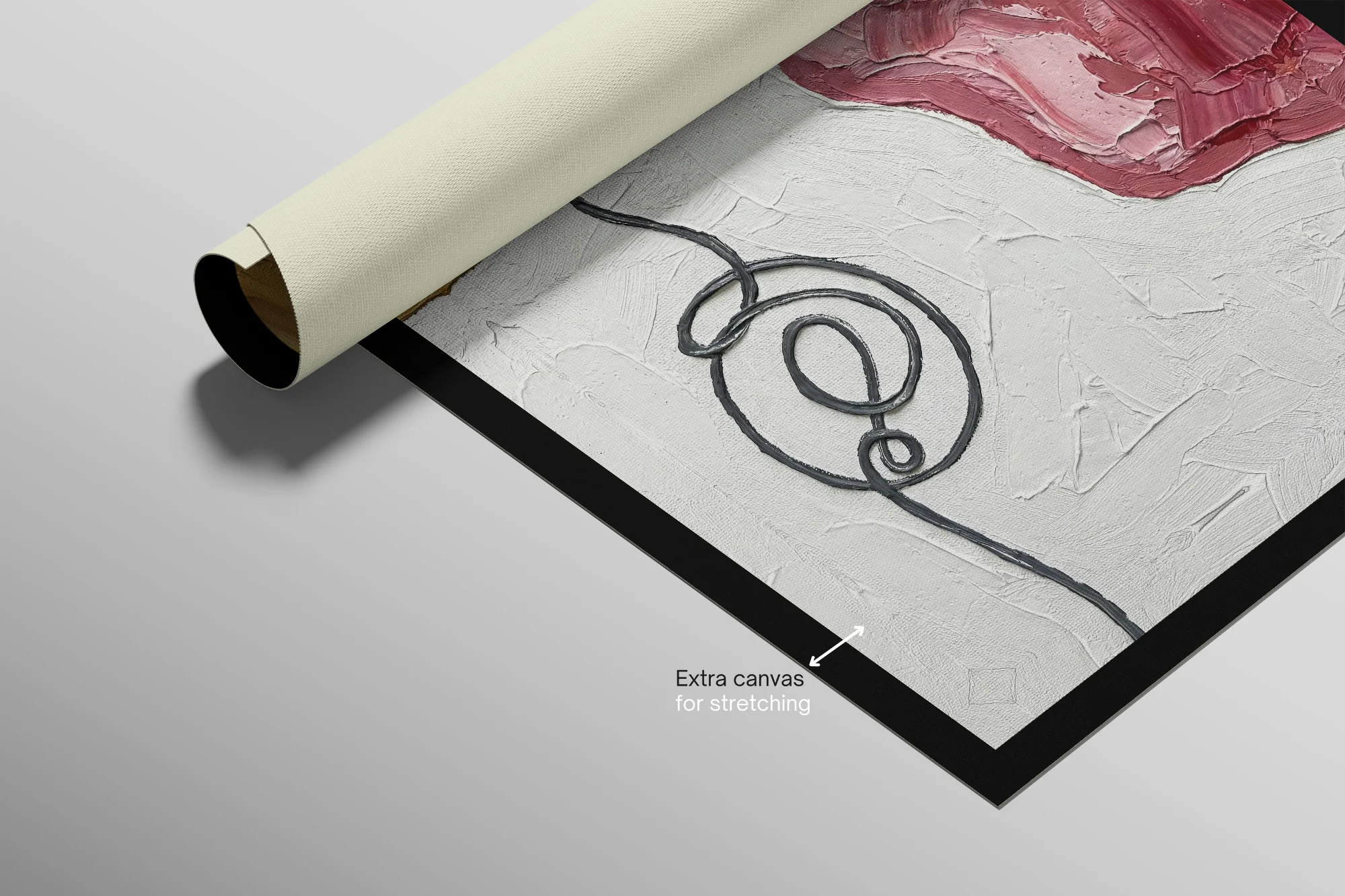 Crimson & Ochre Lyric — 3D Haptic Embossed High-Gloss Luxury Wall Art - Image 12