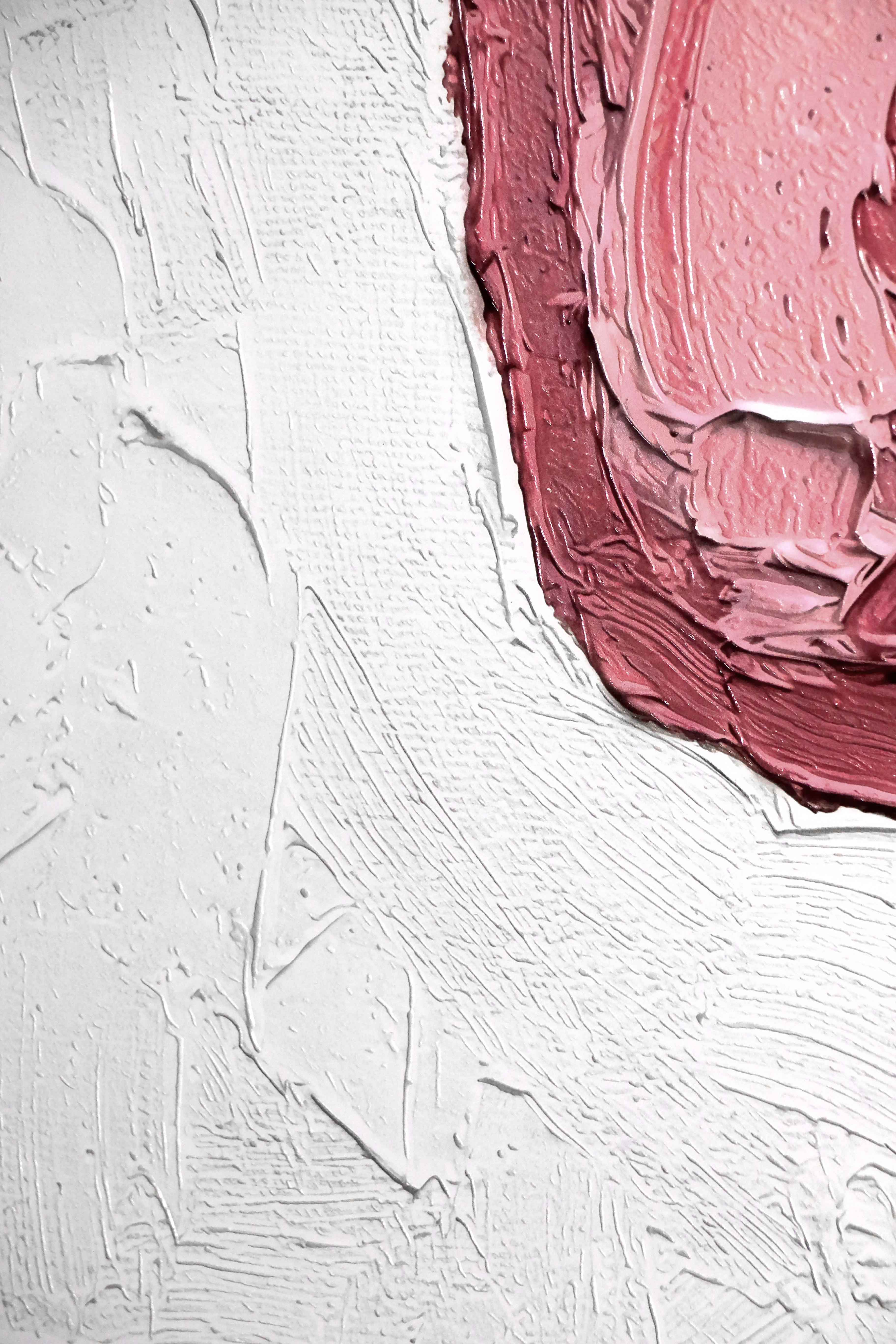Crimson & Ochre Lyric — 3D Haptic Embossed High-Gloss Luxury Wall Art - Image 4