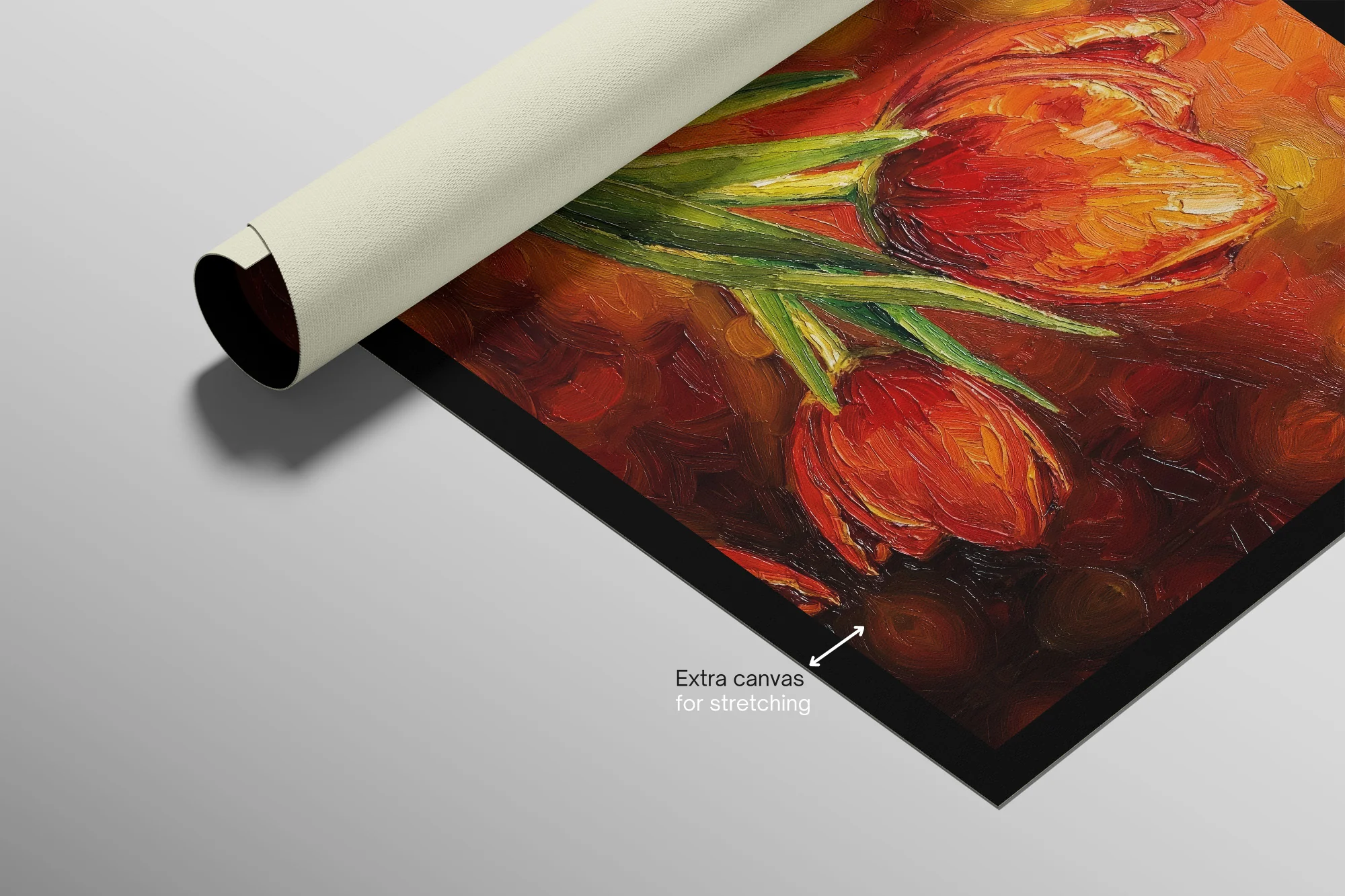 Crimson Stillness — Contemporary – 3D Haptic Embossed High-Gloss Luxury Wall Art - Image 15