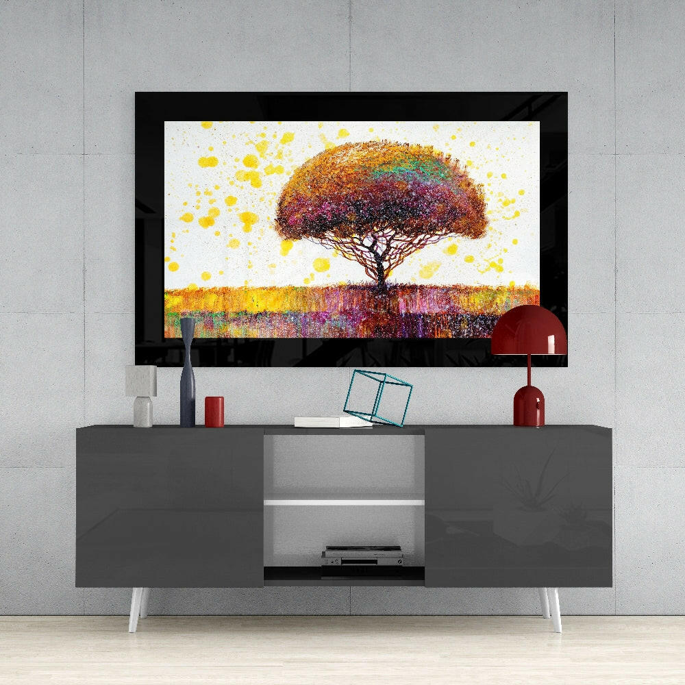 Colorful Dream Tree Glass Wall Art - Image 4