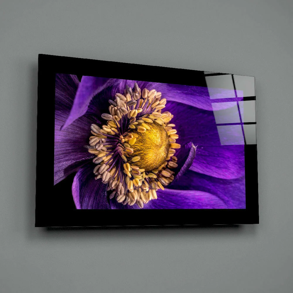 Passionflower Flower Glass Wall Art - Image 2