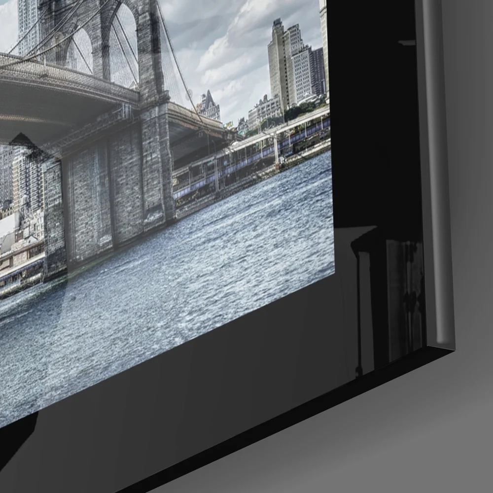 Brooklyn Bridge Glass Wall Art - Image 3