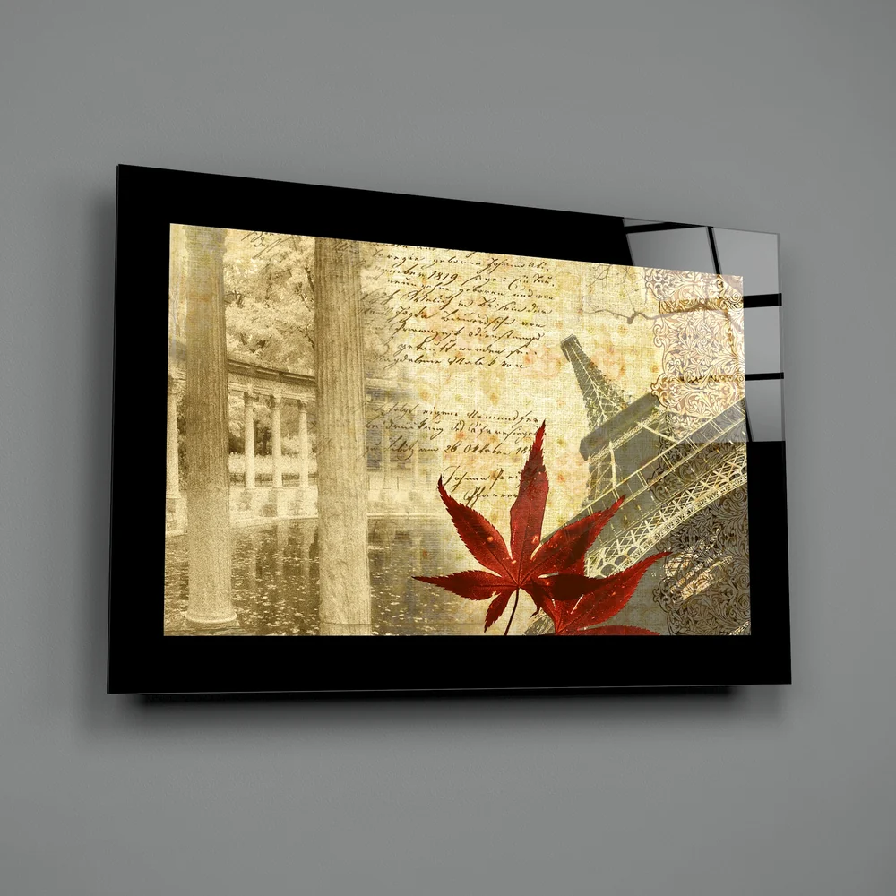 Autumn and Paris Glass Wall Art - Image 2