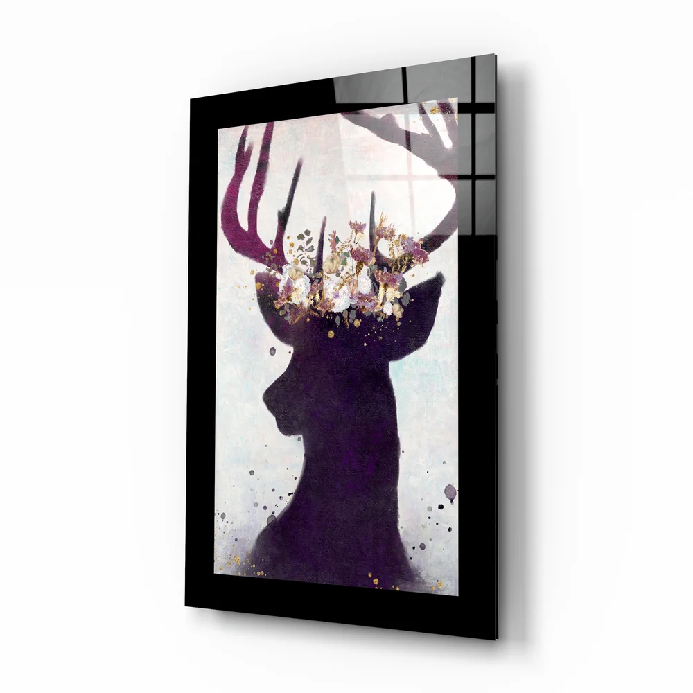 Deer Glass Wall Art