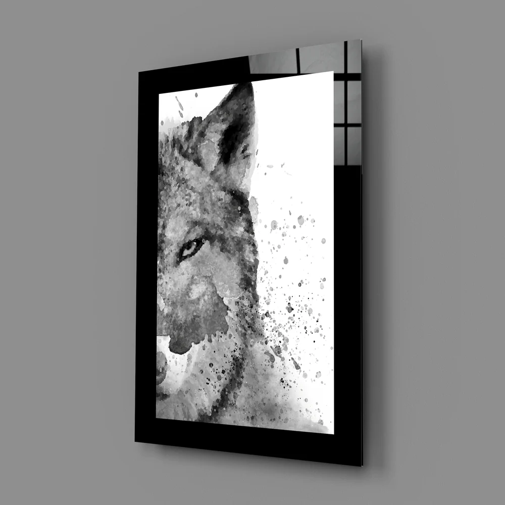 Wolf Glass Wall Art - Image 2
