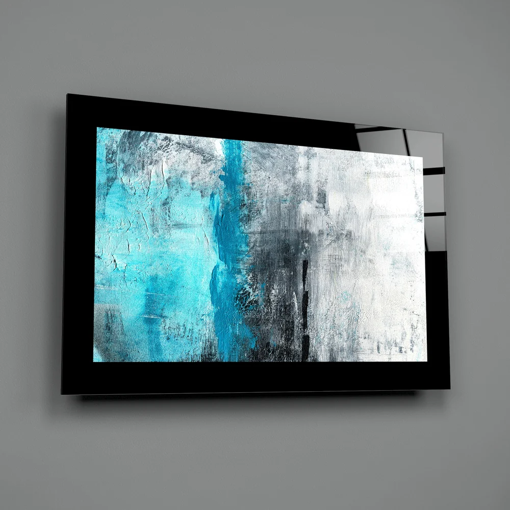 Blue and Blue Glass Wall Art - Image 2