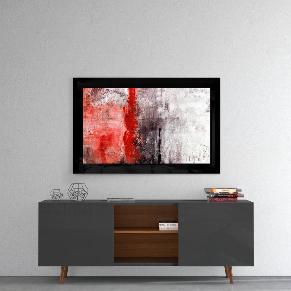 Red and Red Glass Wall Art - Image 4