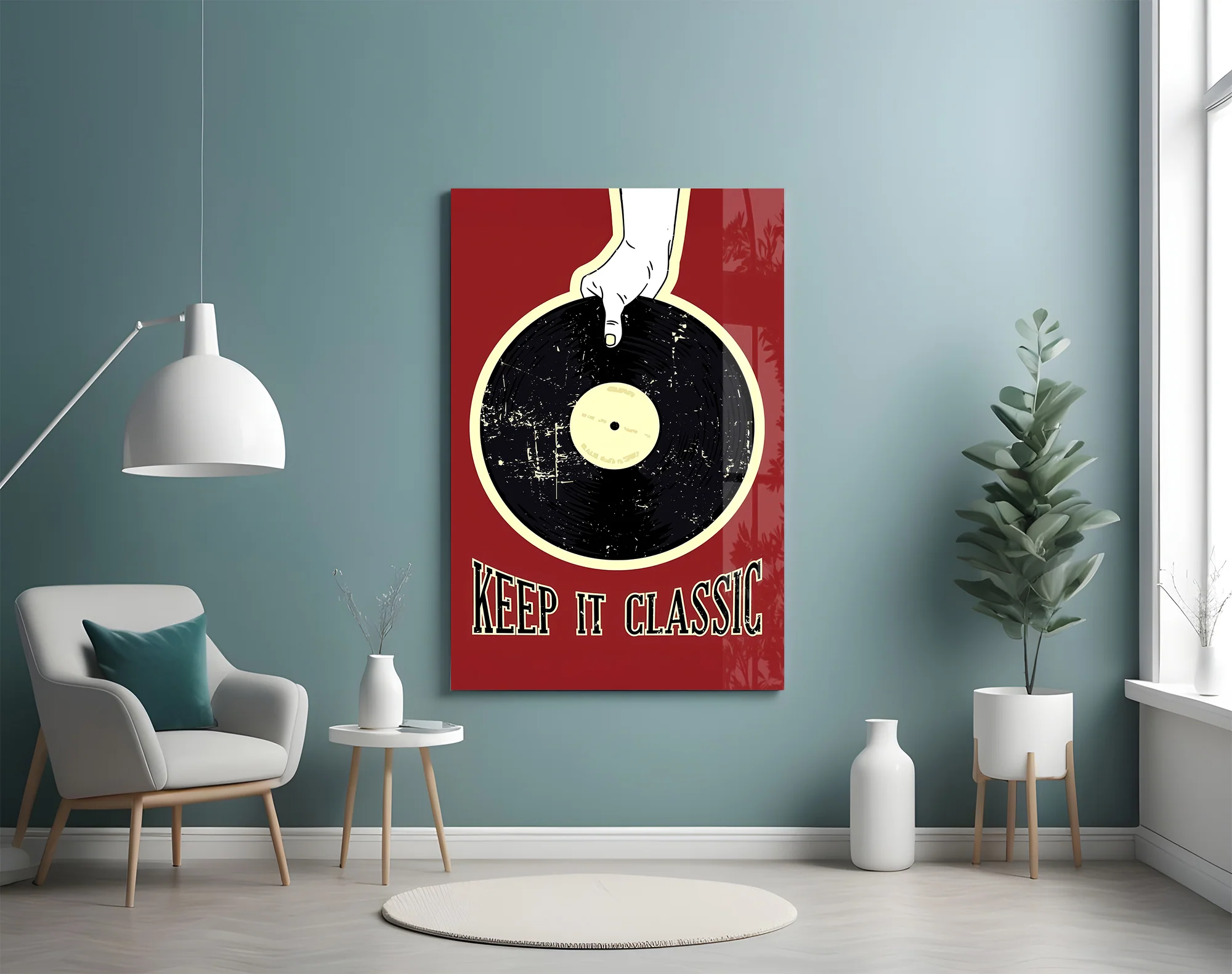 Classic Vinyl Record Glass Wall Art - Image 5