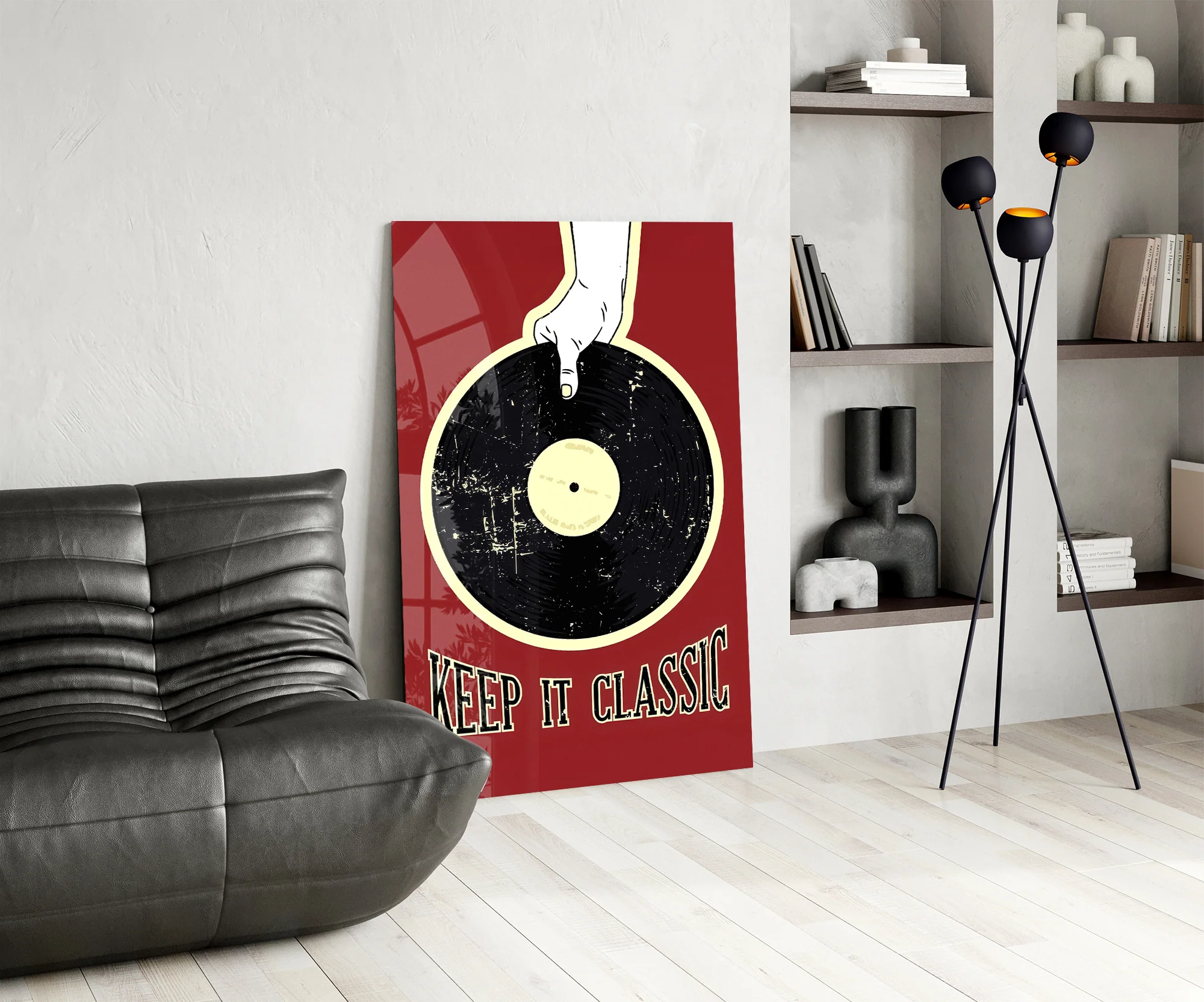 Classic Vinyl Record Glass Wall Art - Image 7
