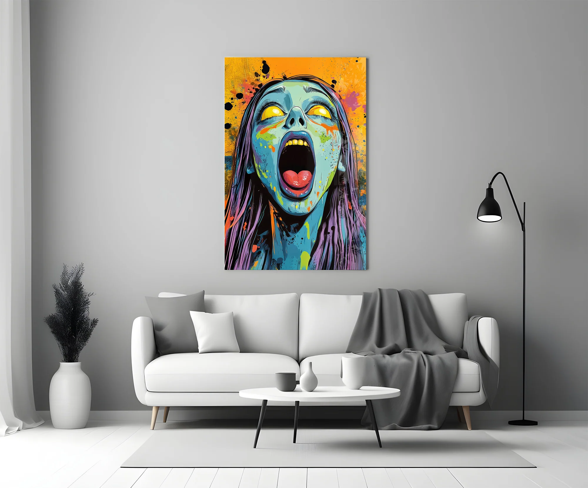Scream of the Living Dead Glass Wall Art - Image 6