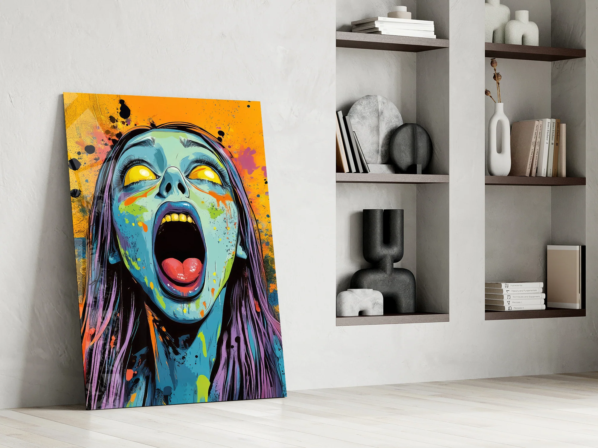 Scream of the Living Dead Glass Wall Art - Image 8