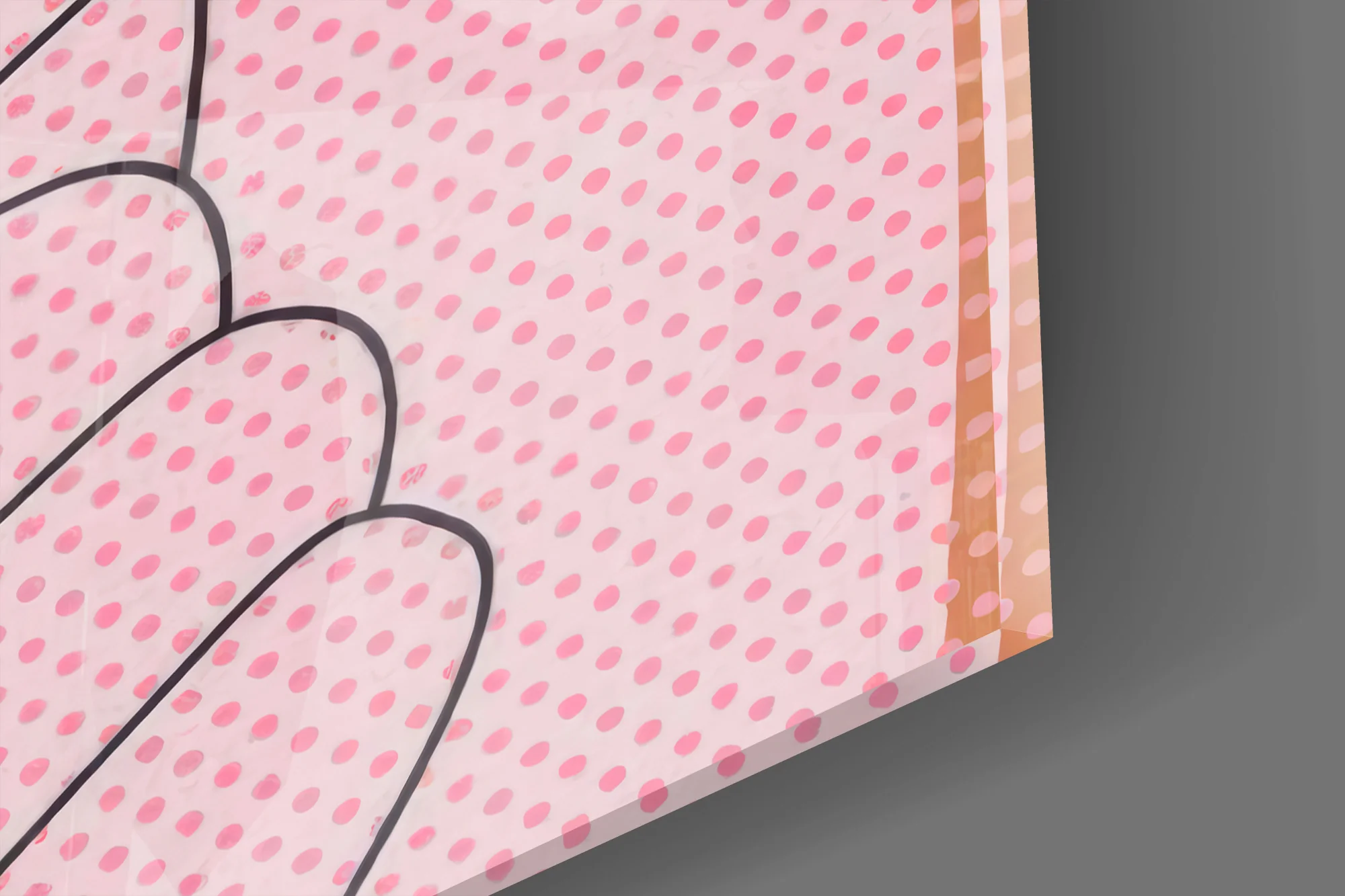 Pop Tongue Kiss Glass Wall Art - Image 4