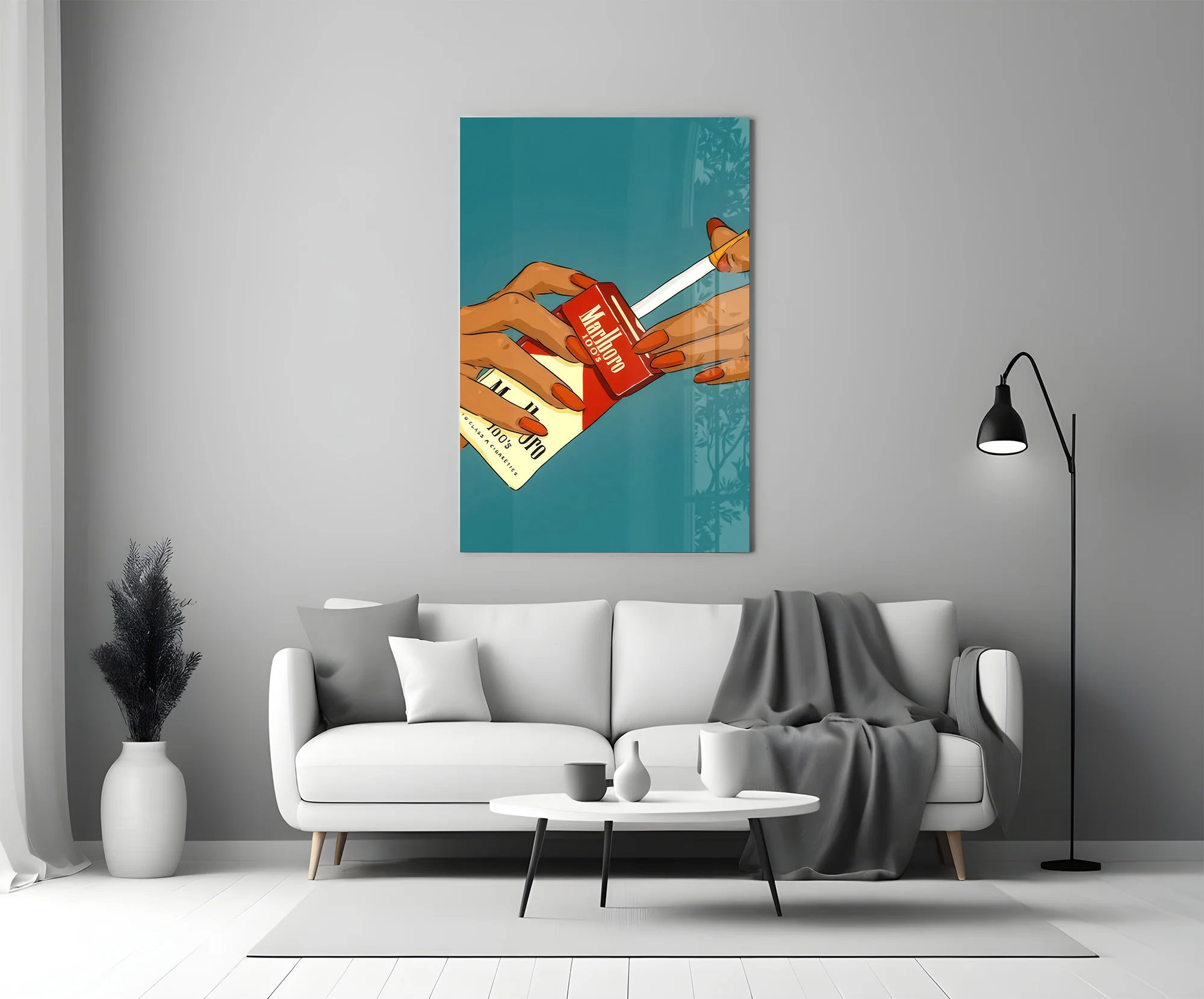 Marlboro Cigarette Pack Glass Wall Art - Image 6