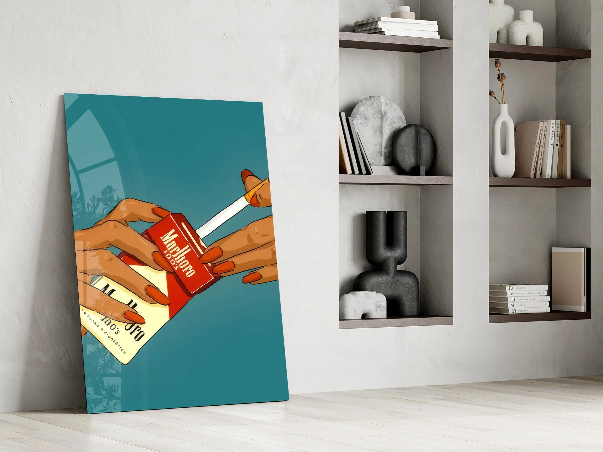 Marlboro Cigarette Pack Glass Wall Art - Image 8