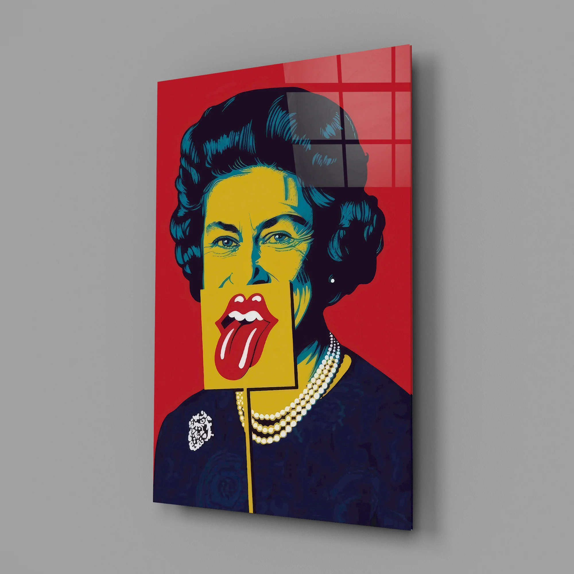 Queen Elizabeth II Pop Glass Wall Art - Image 3