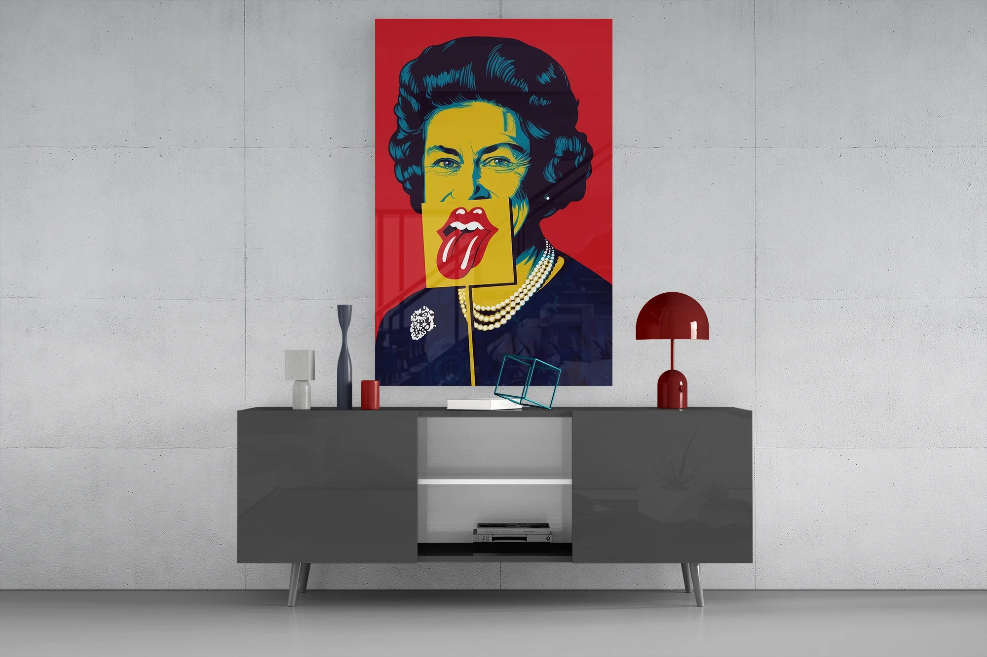 Queen Elizabeth II Pop Glass Wall Art - Image 9