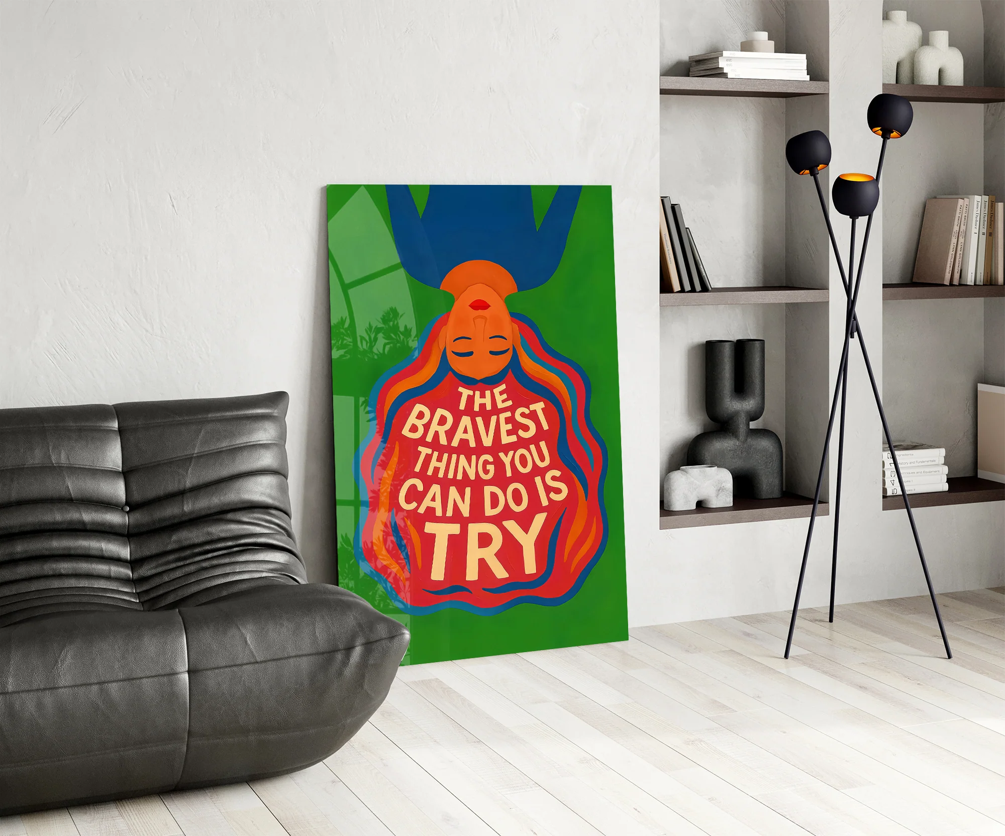 Brave Try Glass Wall Art - Image 7