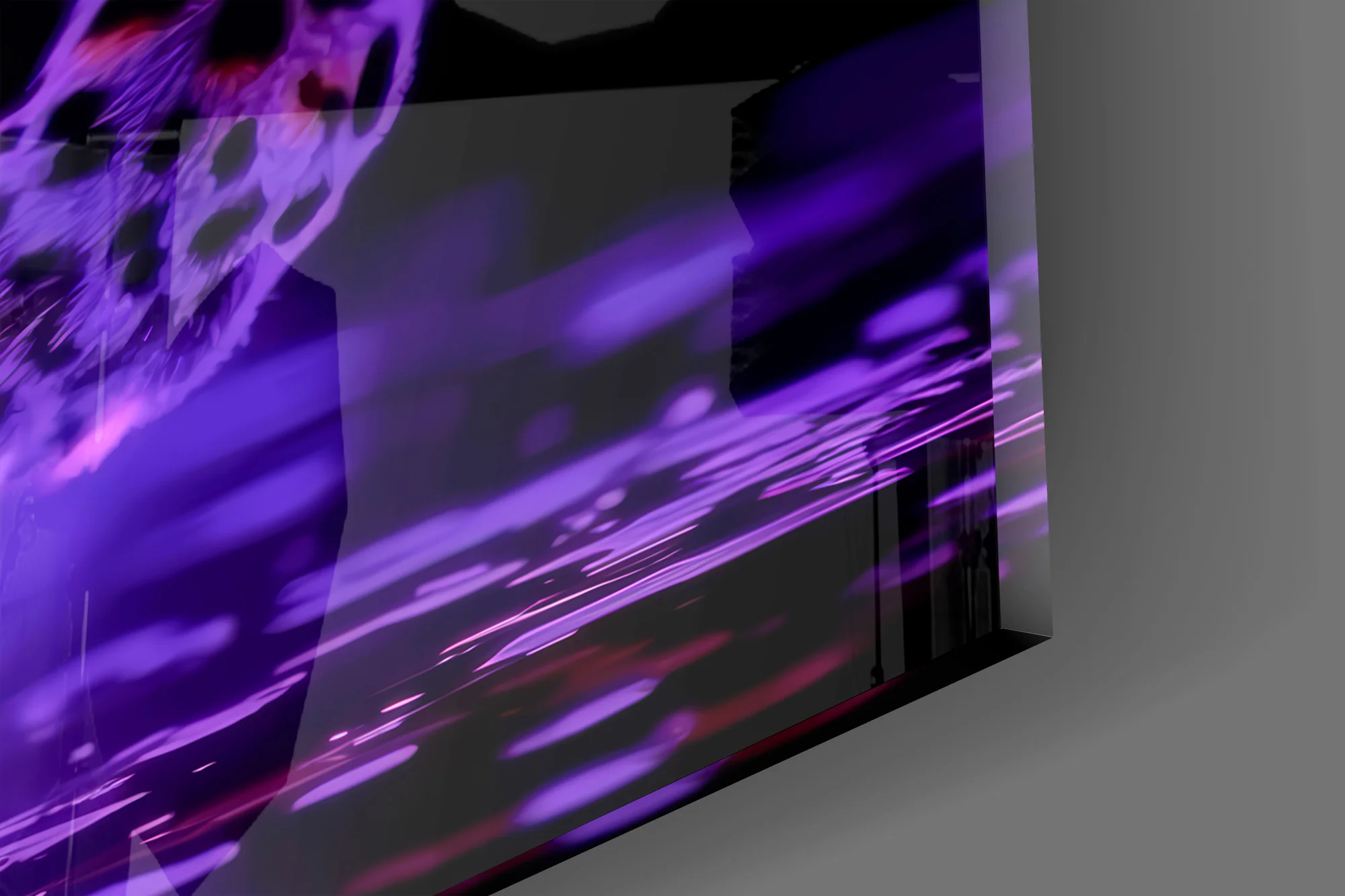 Neon Leopard Glass Wall Art - Image 4
