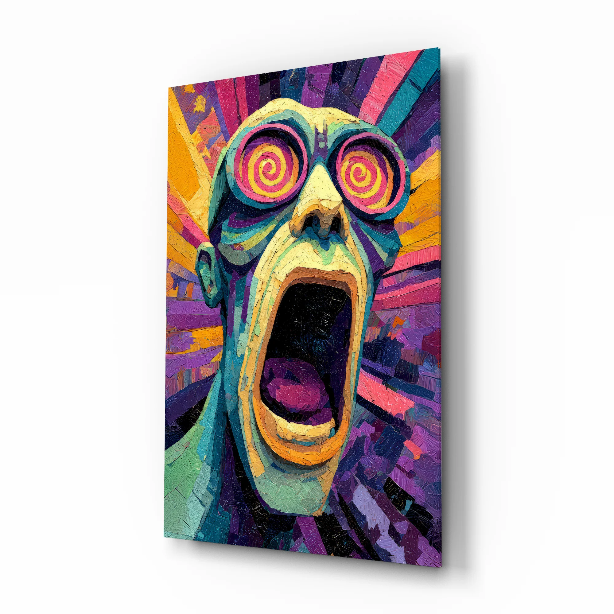 Scream of the Mind Glass Wall Art - Image 2